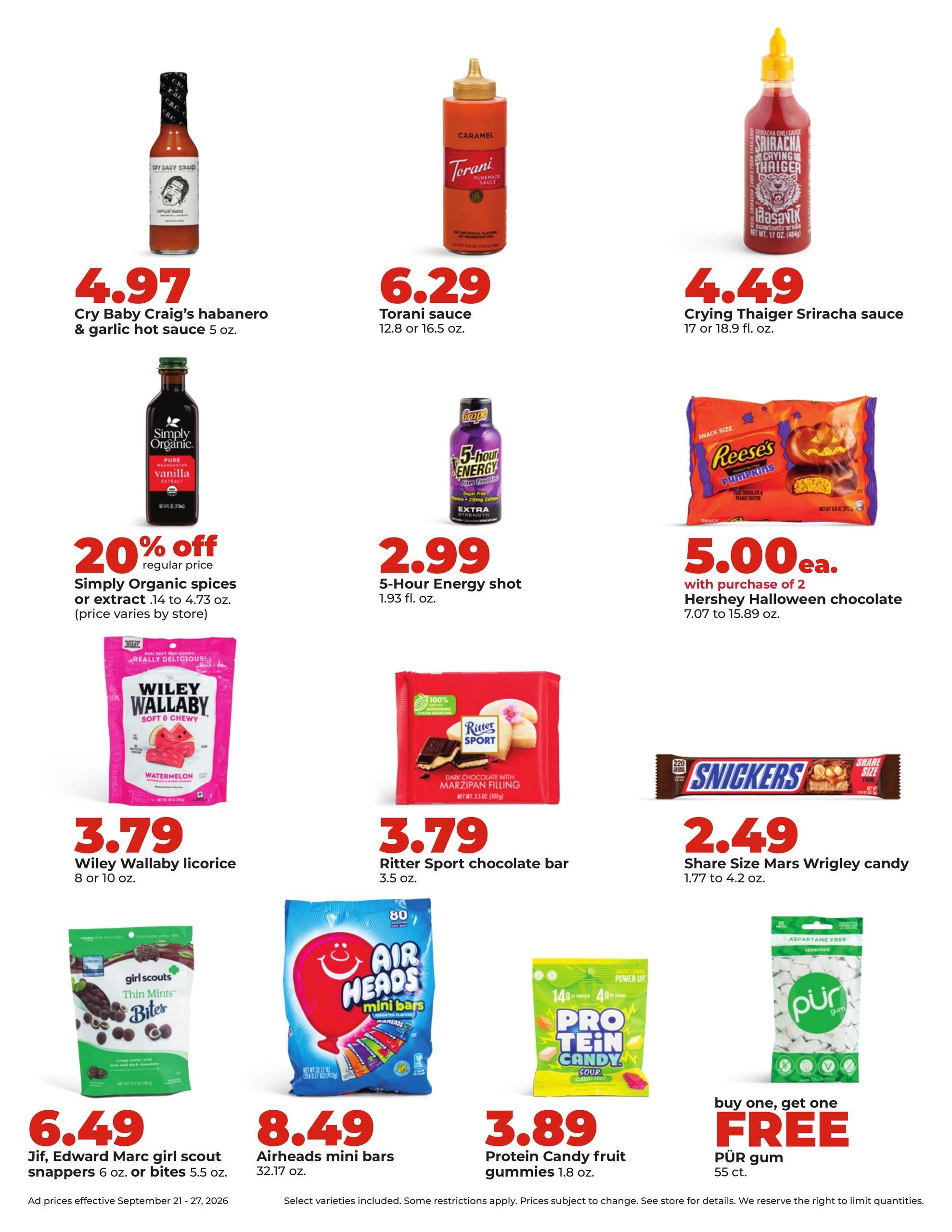 Hy-Vee (Pocahontas Area, IA) Weekly Ad September 21 - 27, 2026