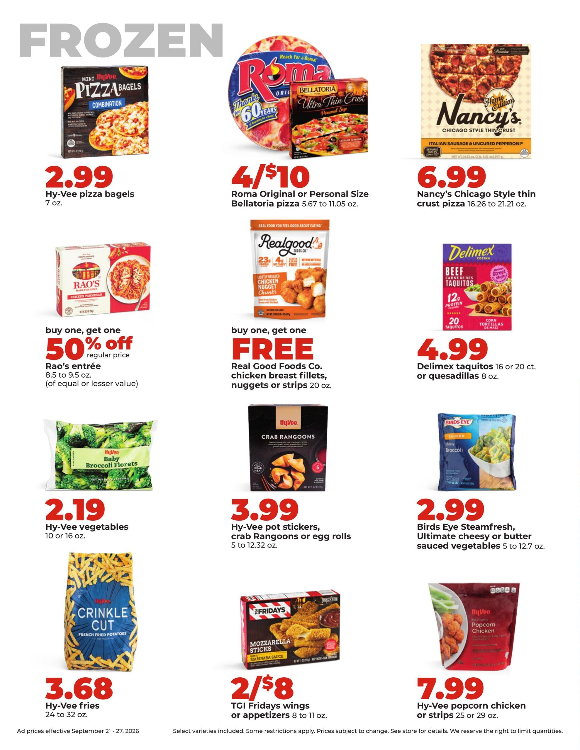 Hy-Vee (Pocahontas Area, IA) Weekly Ad September 21 - 27, 2026