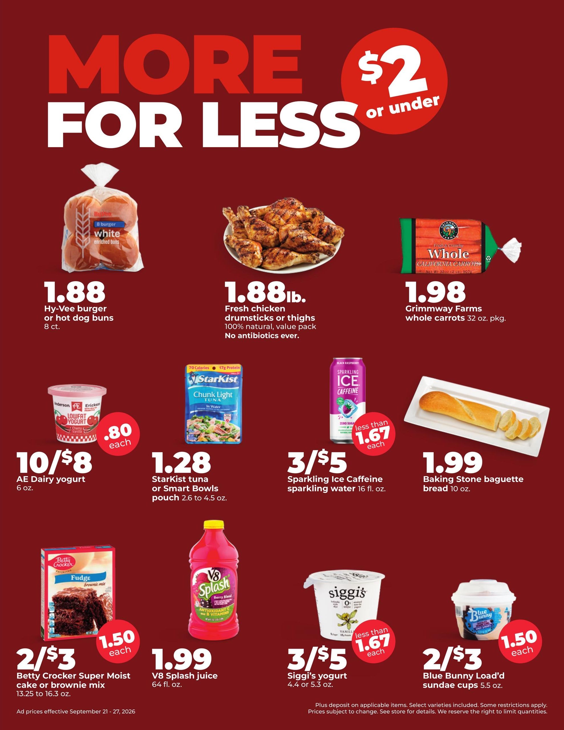 Hy-Vee (Pocahontas Area, IA) Weekly Ad September 21 - 27, 2026