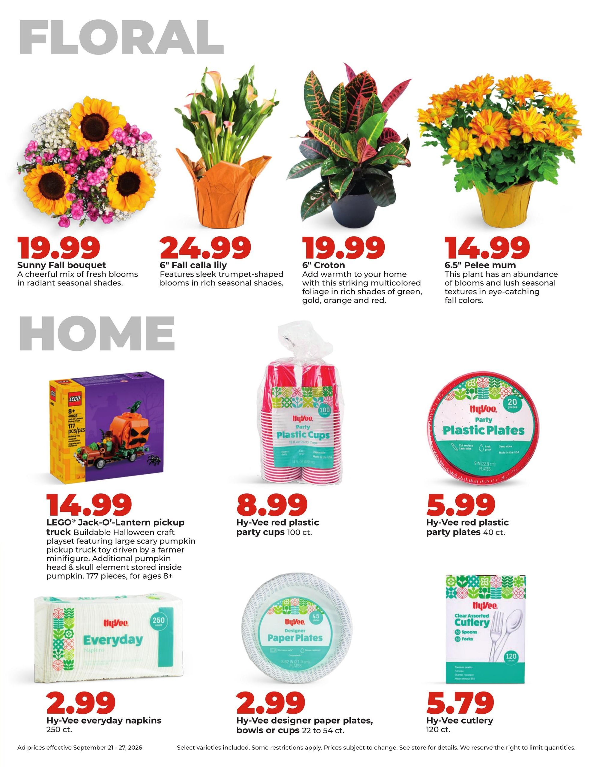 Hy-Vee (Pocahontas Area, IA) Weekly Ad September 21 - 27, 2026