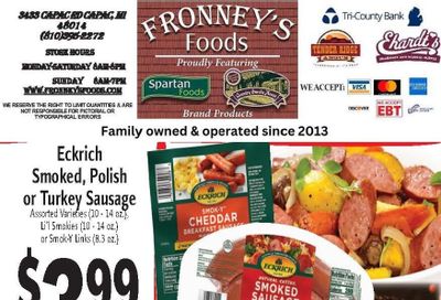 Fronney's Foods Weekly Ad September 21 - 27, 2026