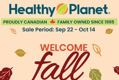 Healthy Planet Flyer September 22 to October 14