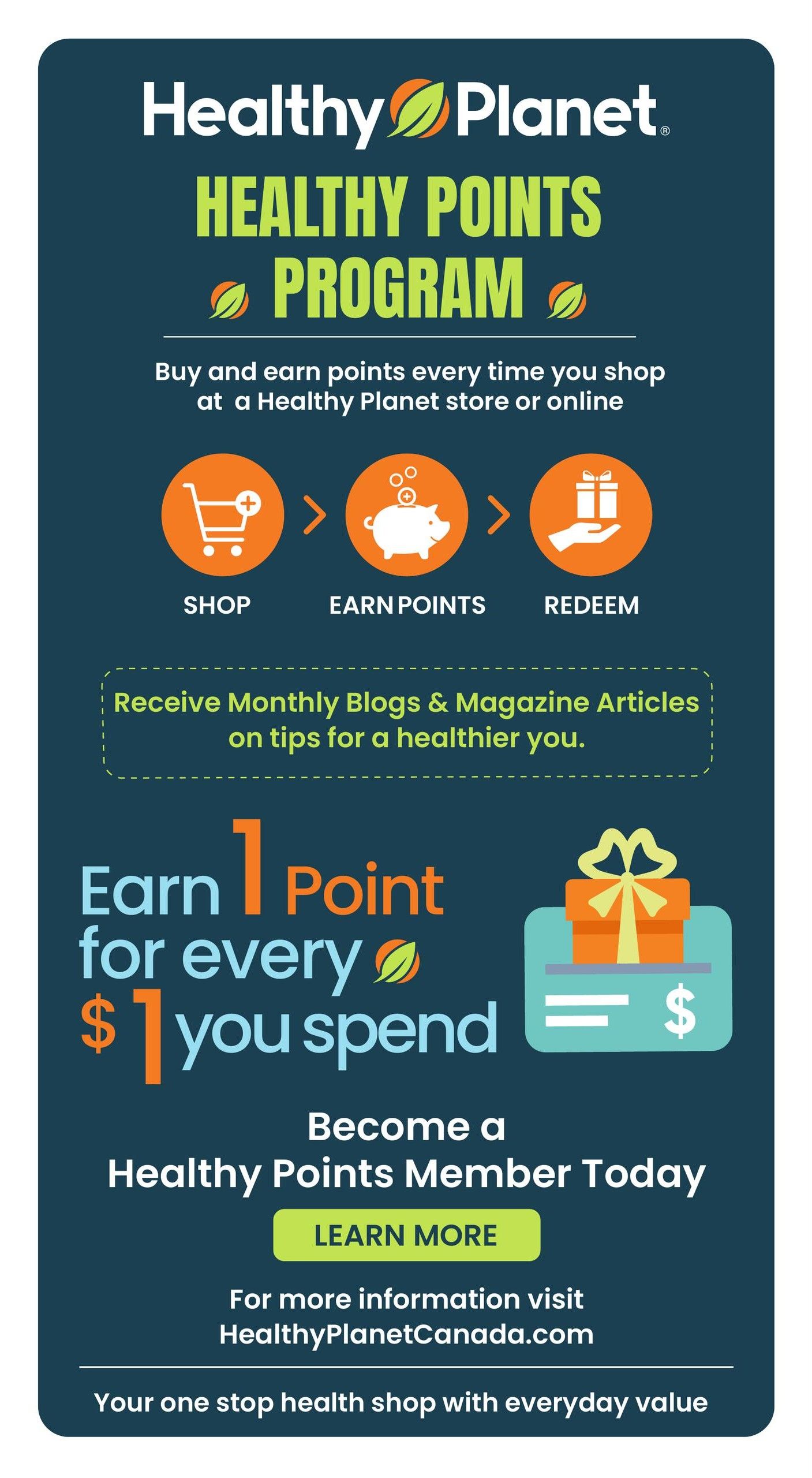 Healthy Planet Flyer September 22 to October 14