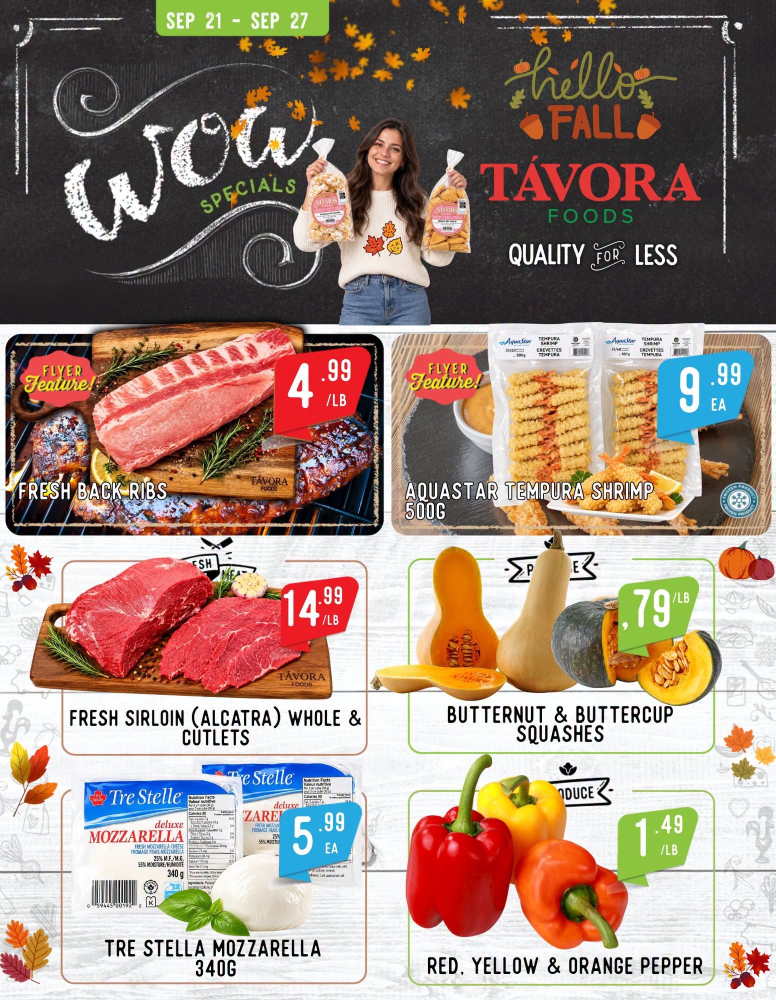 Tavora Foods Flyer September 21 to 27