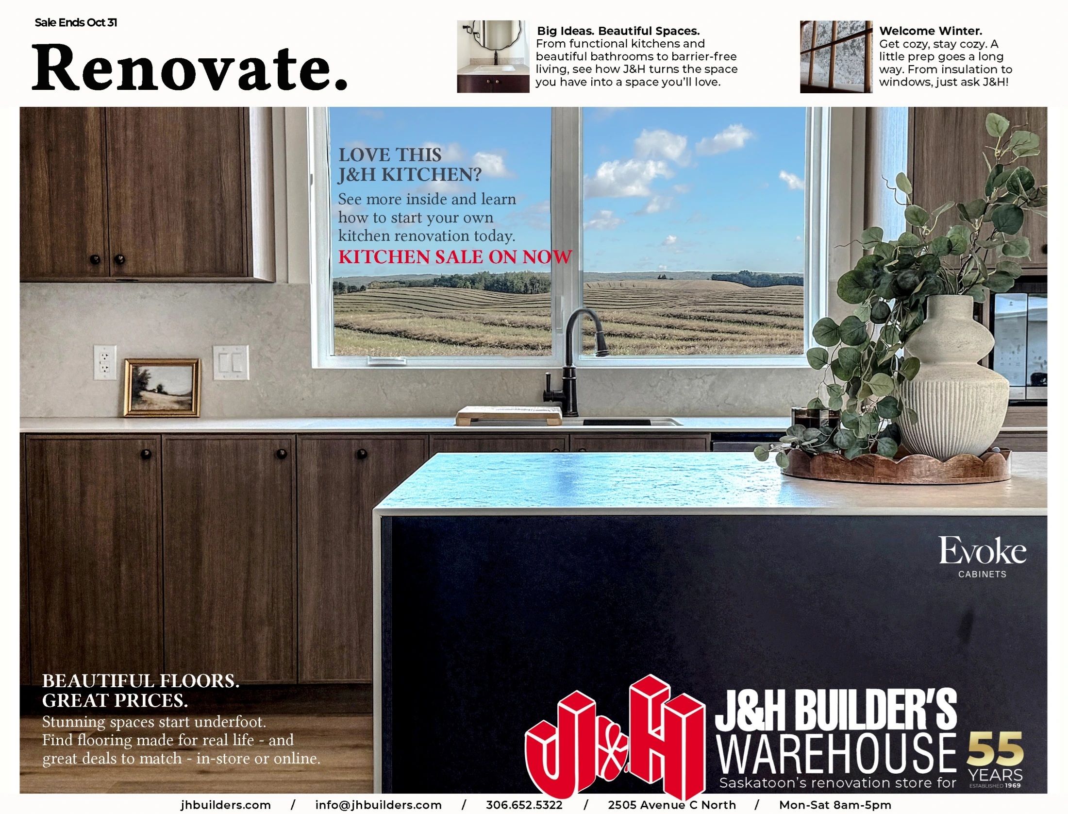 J&H Builder's Warehouse Flyer September 21 to October 31