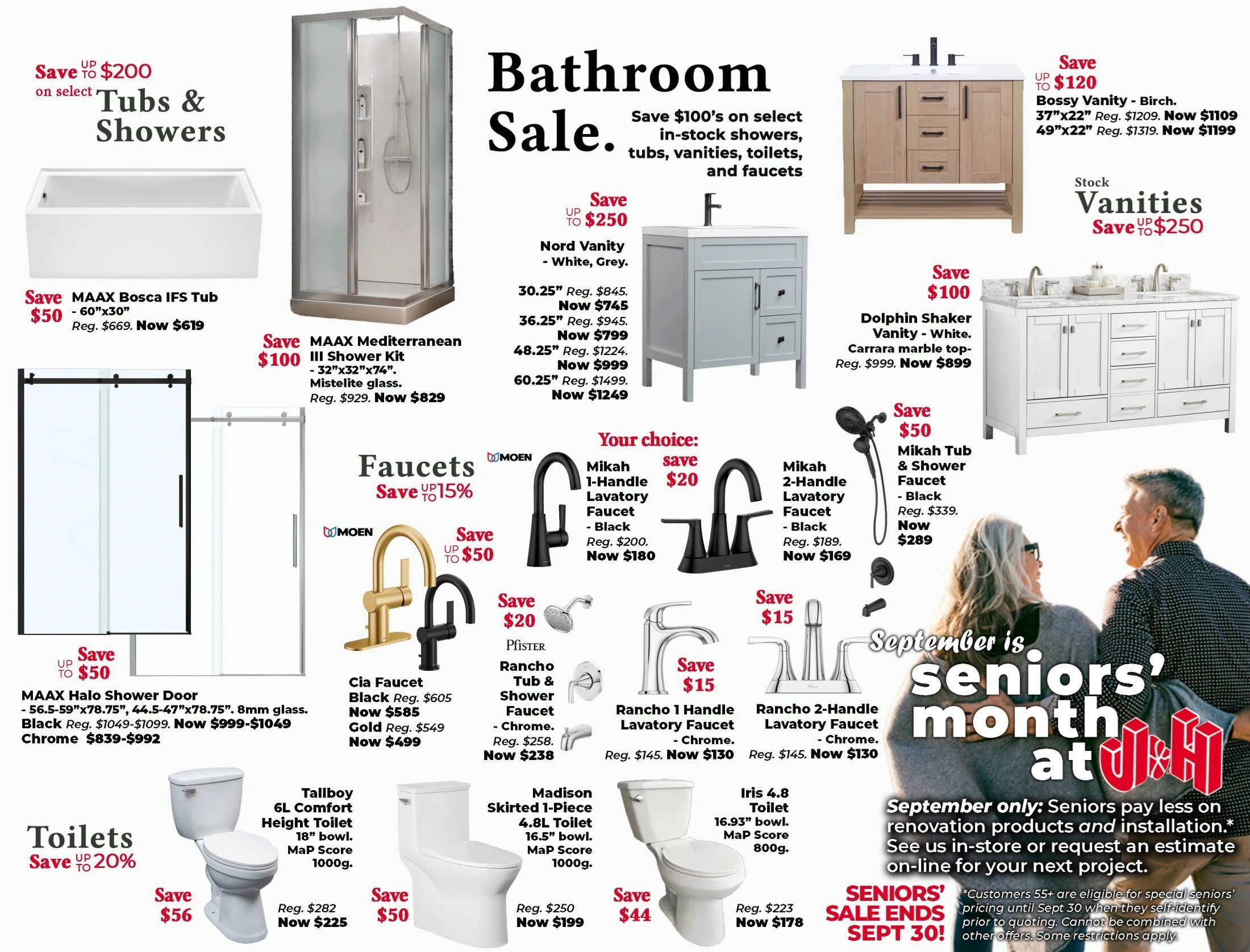 J&H Builder's Warehouse Flyer September 21 to October 31