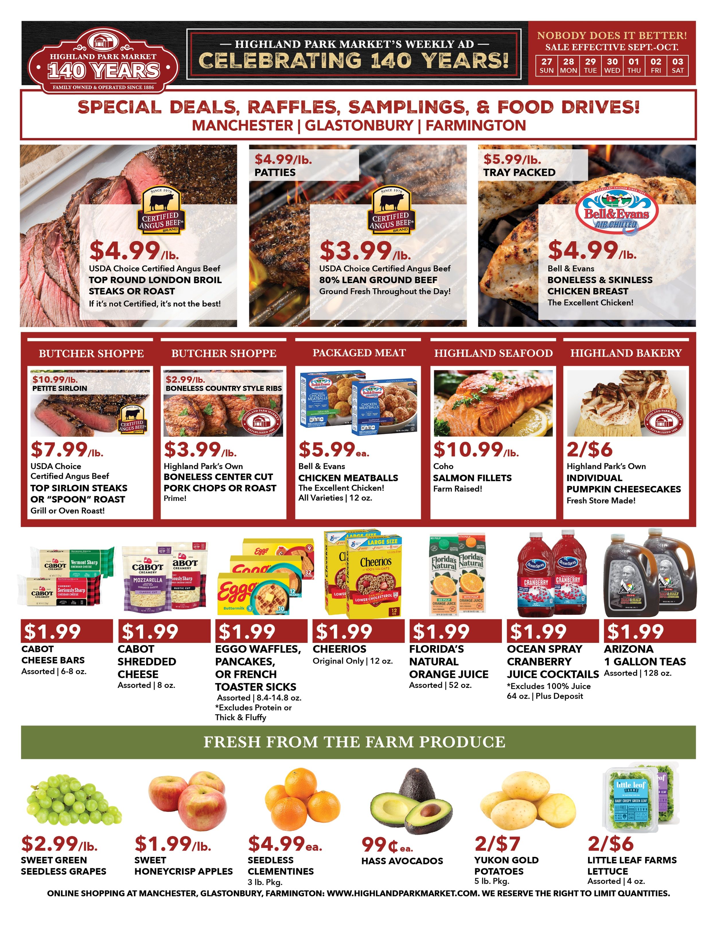 Highland Park Market Weekly Ad September 27 - October 3, 2026