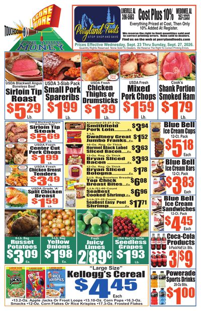 Perryland Foods Weekly Ad September 23 - 27, 2026