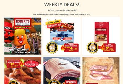 Robert's Quality Fresh Meats Flyer September 21 to 28