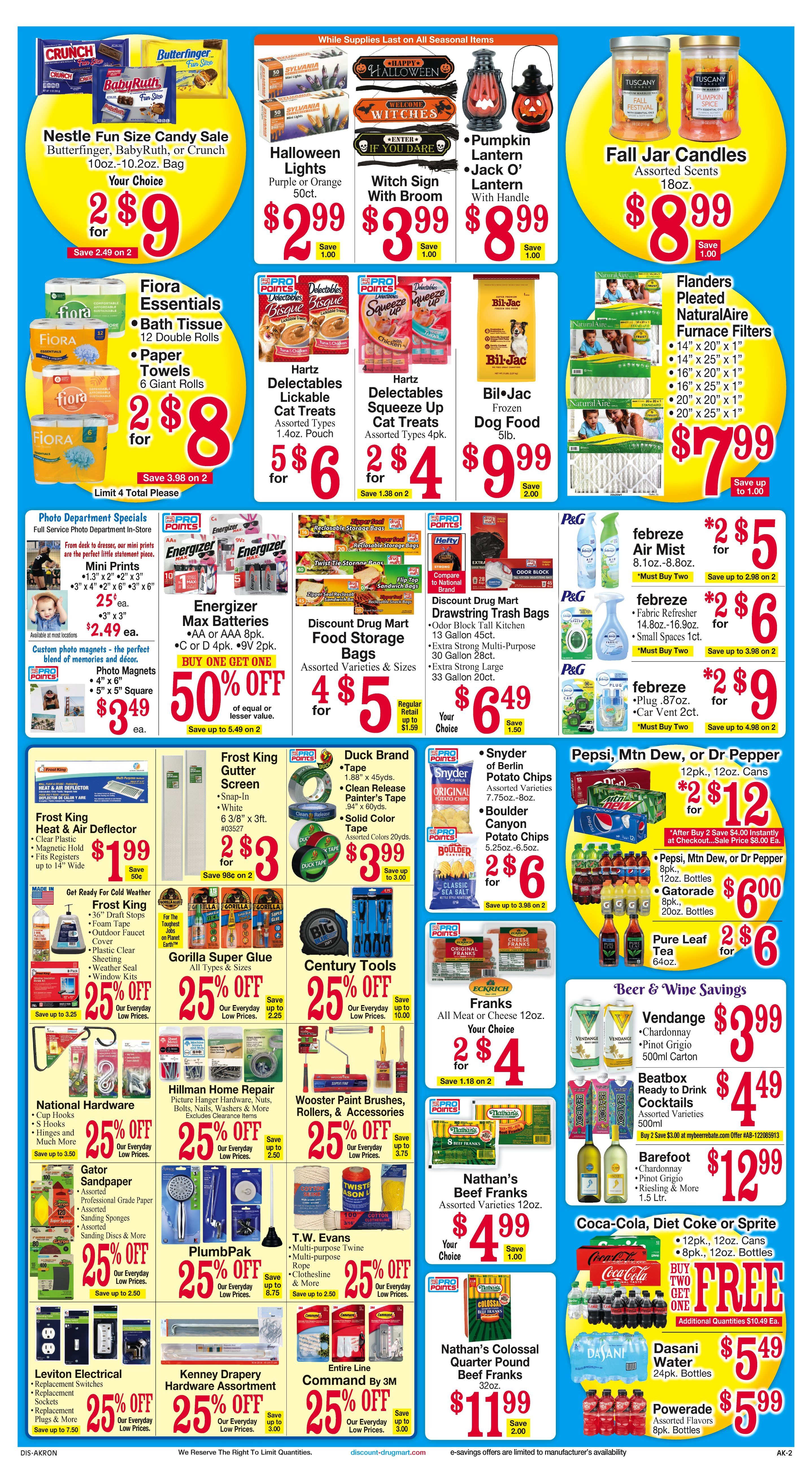 Discount Drug Mart (Ohio) Weekly Ad September 30 - October 6, 2026