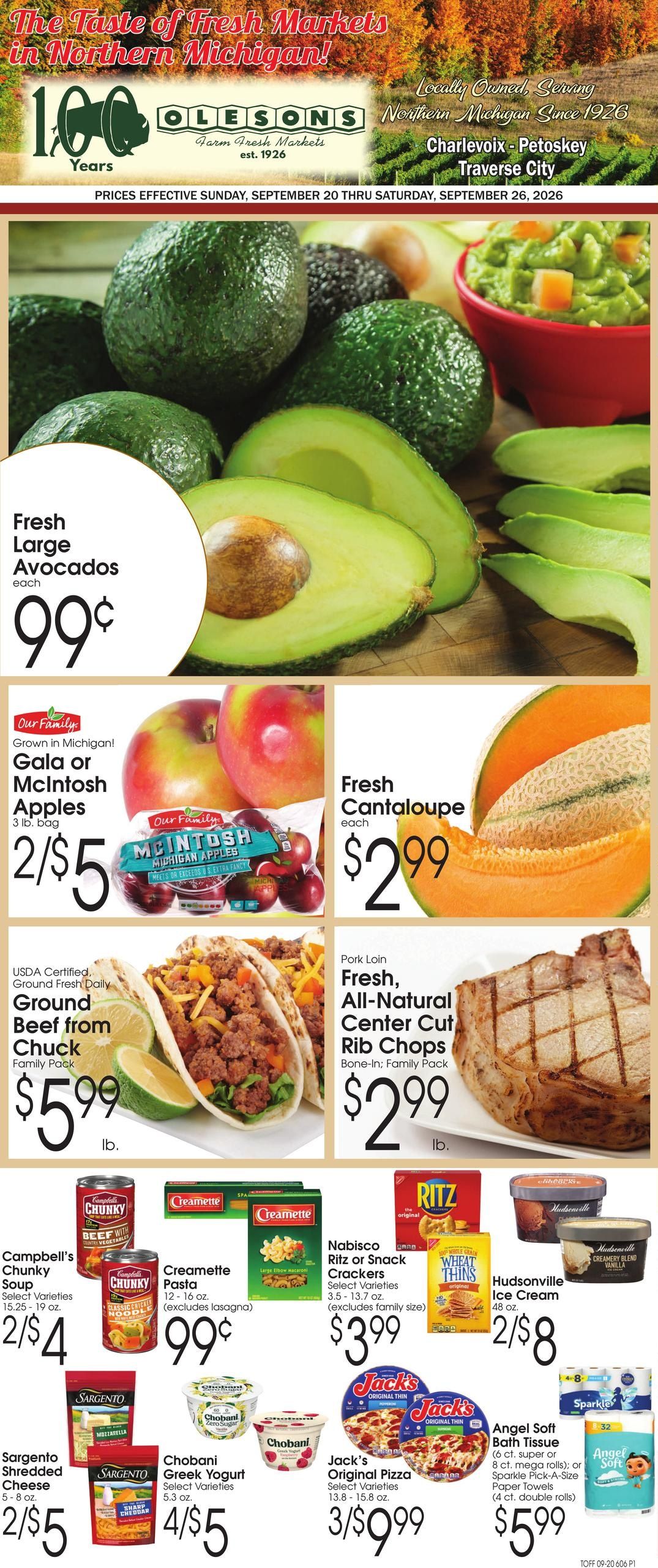 Olesons Farm Fresh Markets Weekly Ad September 20 - 26, 2026