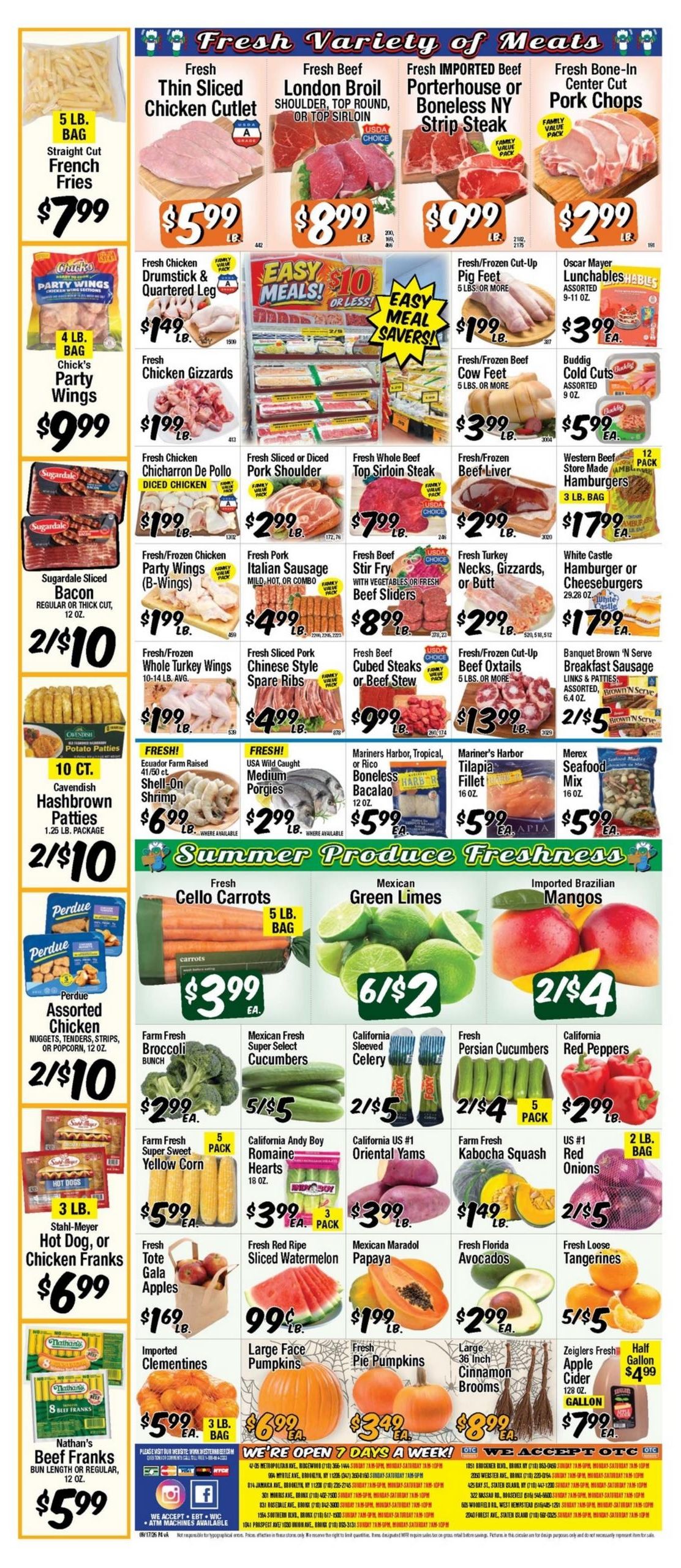 Western Beef (Elizabeth Area, NJ) Weekly Ad September 17 - 23, 2026