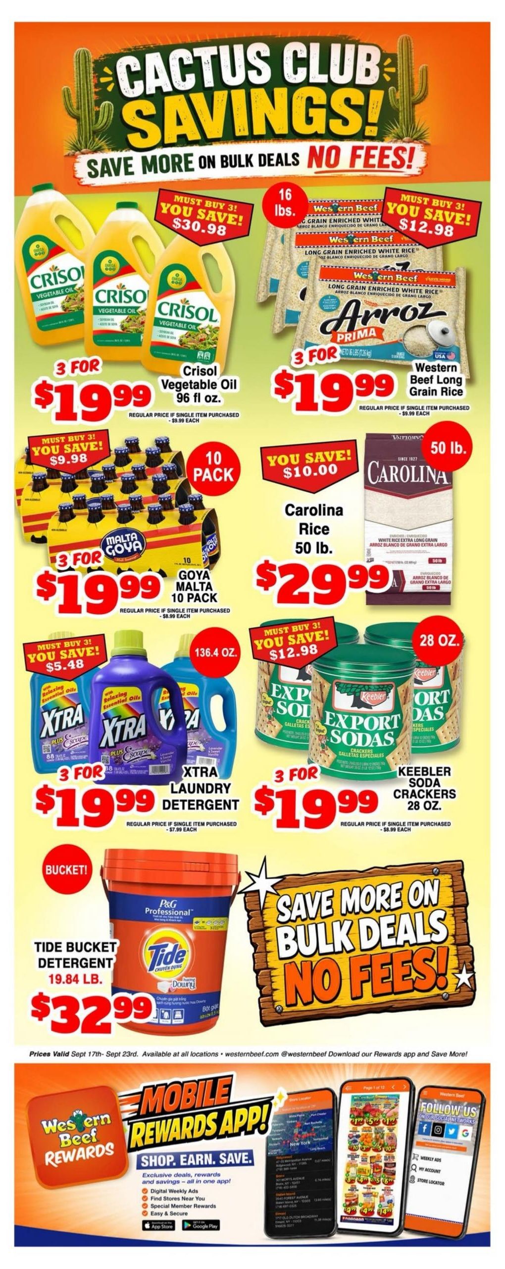 Western Beef (Elizabeth Area, NJ) Weekly Ad September 17 - 23, 2026