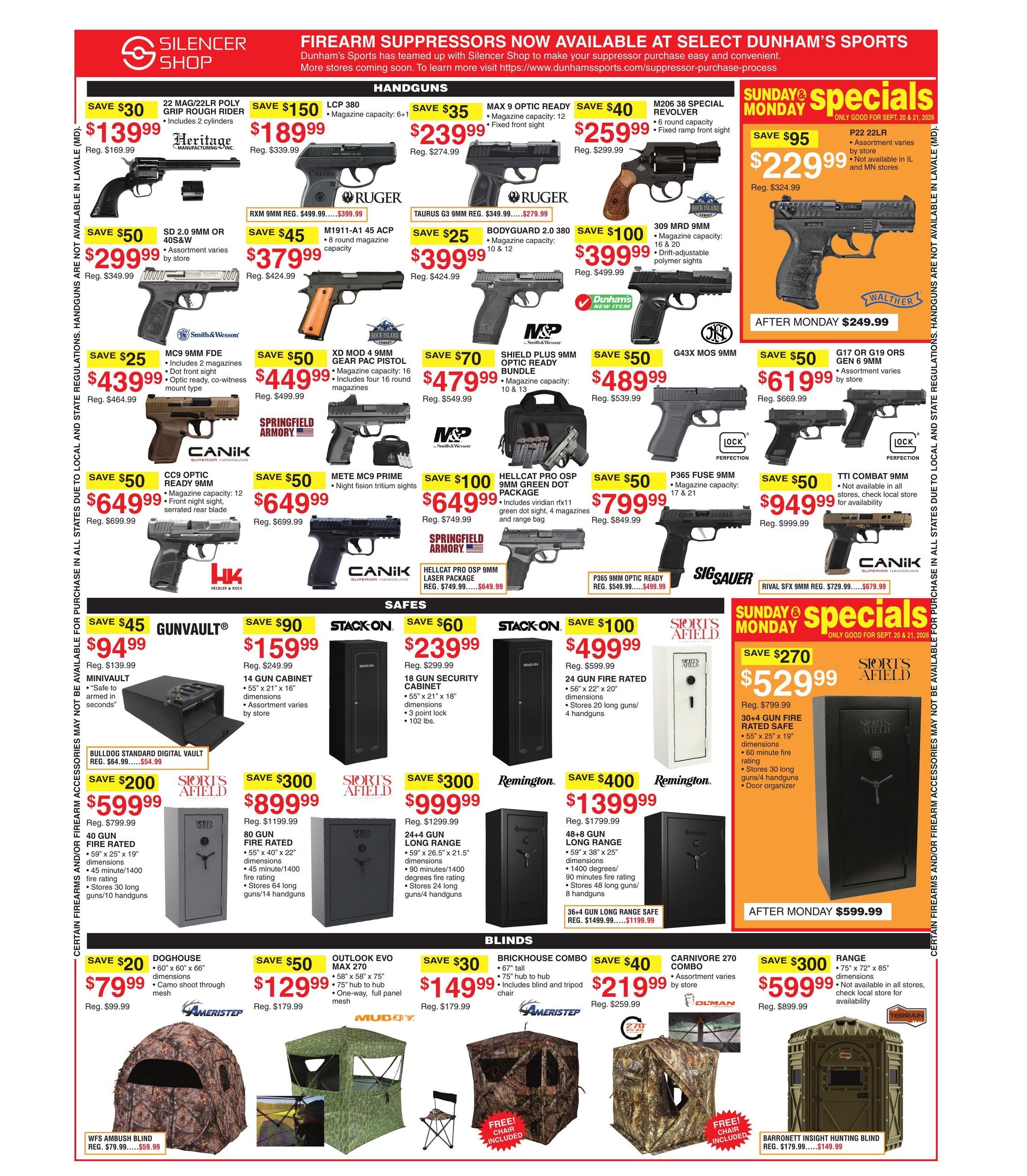 Dunham's Sports (Billings-Roundup Area, MT) Weekly Ad September 19 - 24, 2026