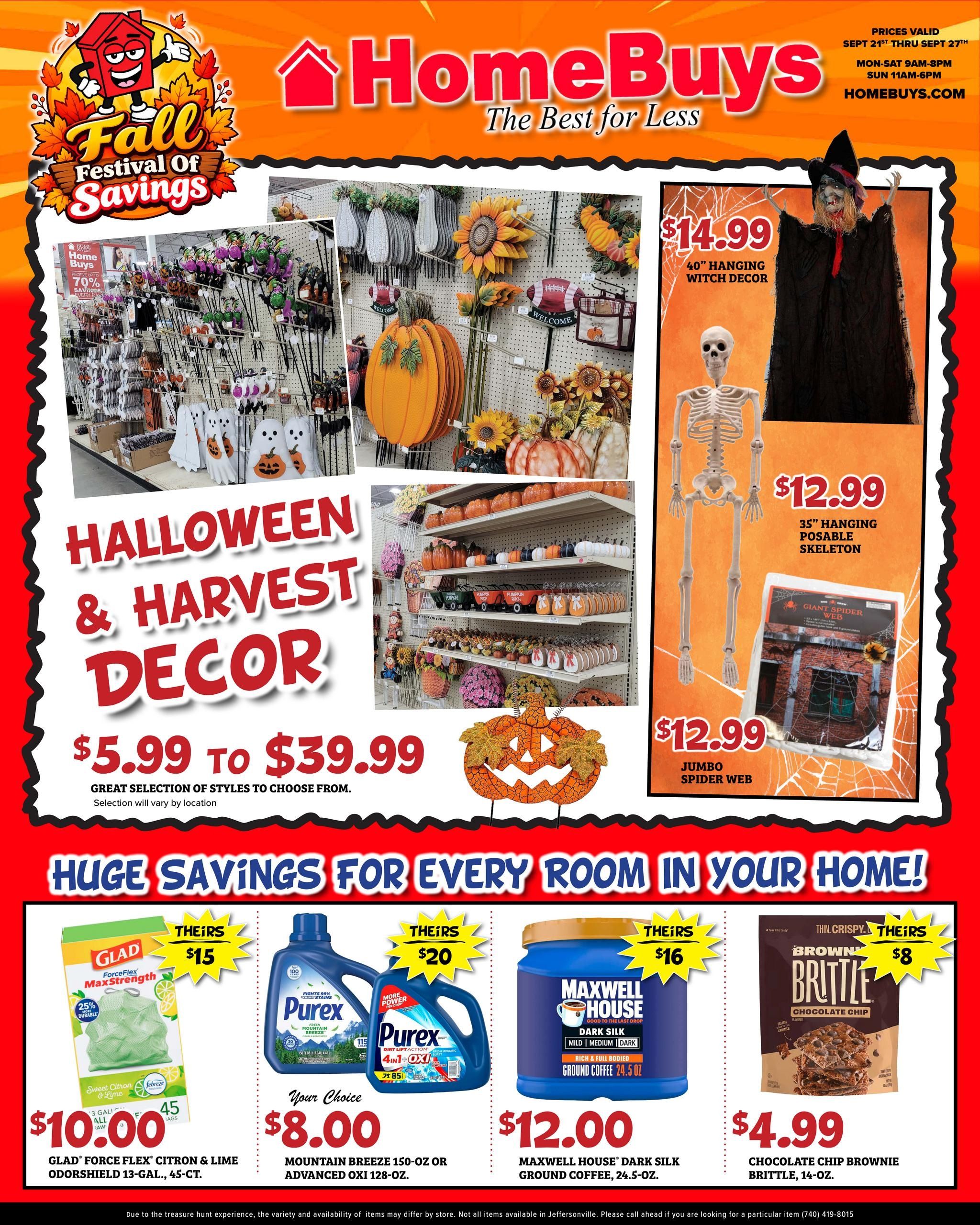 HomeBuys Weekly Ad September 21 - 27, 2026
