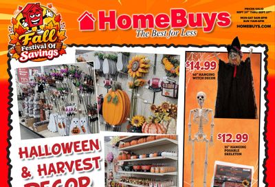 HomeBuys Weekly Ad September 21 - 27, 2026
