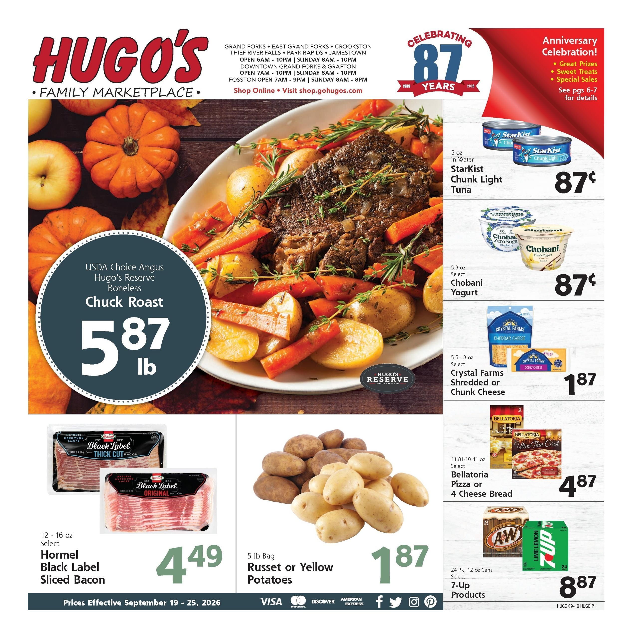 Hugo's Weekly Ad September 19 - 25, 2026