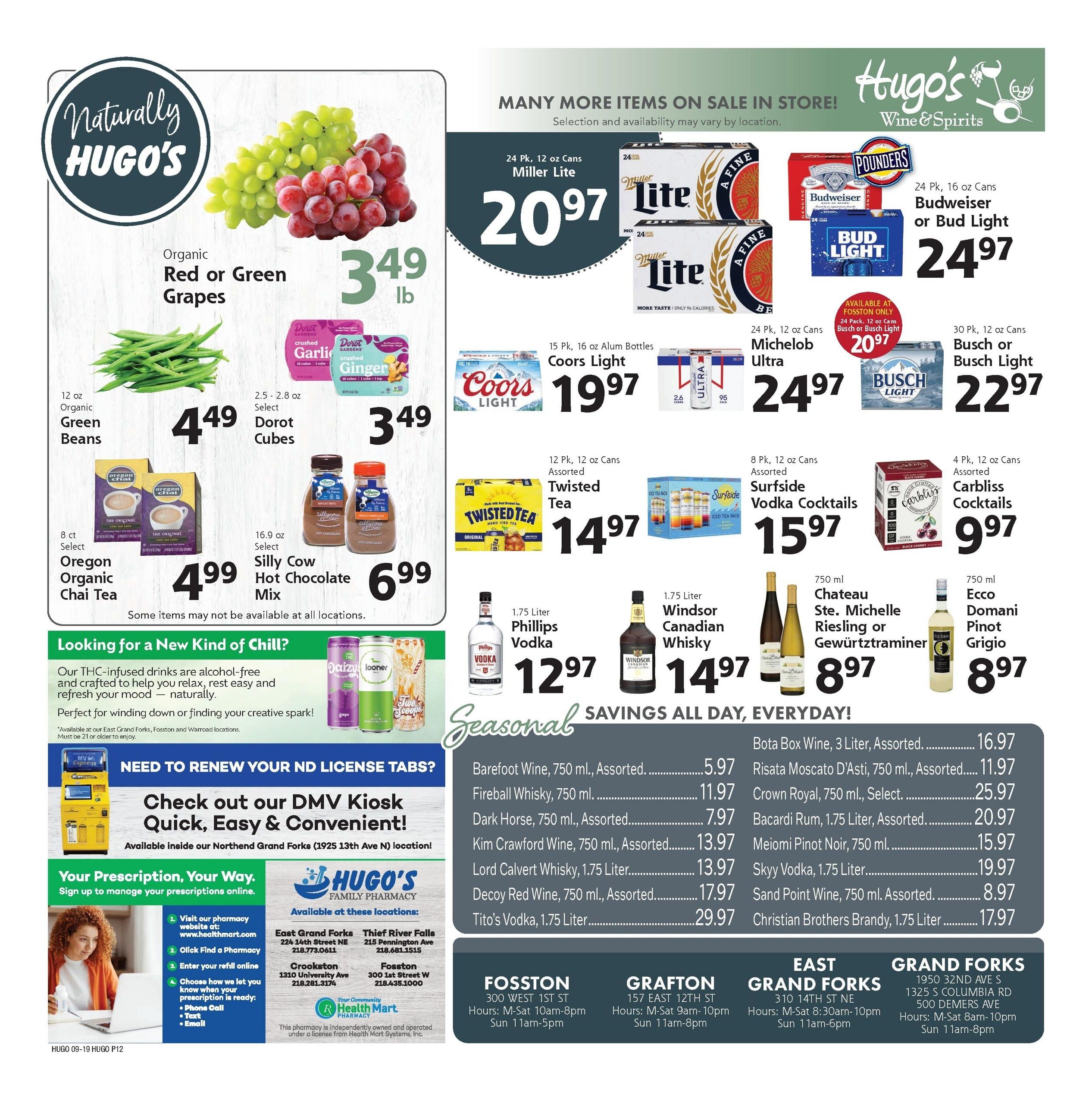 Hugo's Weekly Ad September 19 - 25, 2026