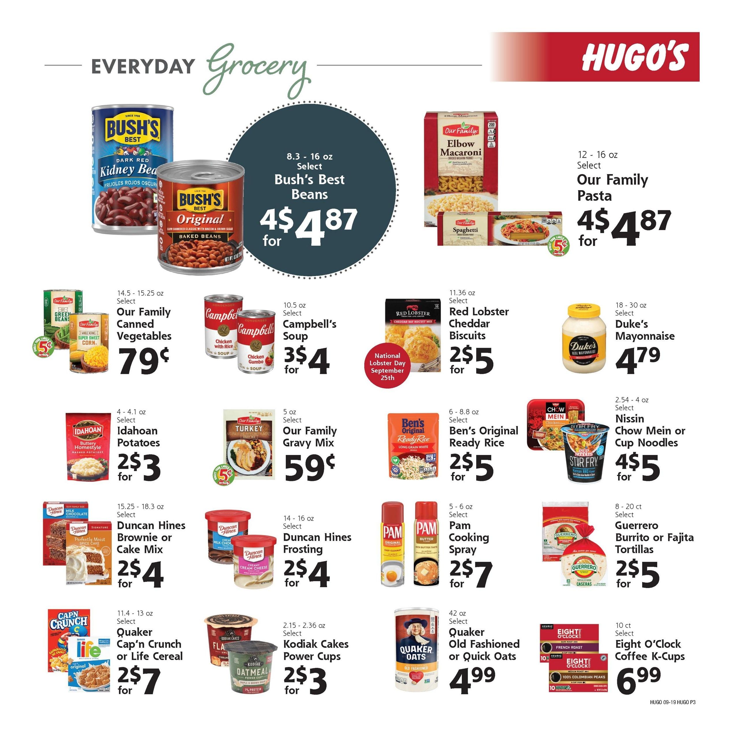 Hugo's Weekly Ad September 19 - 25, 2026