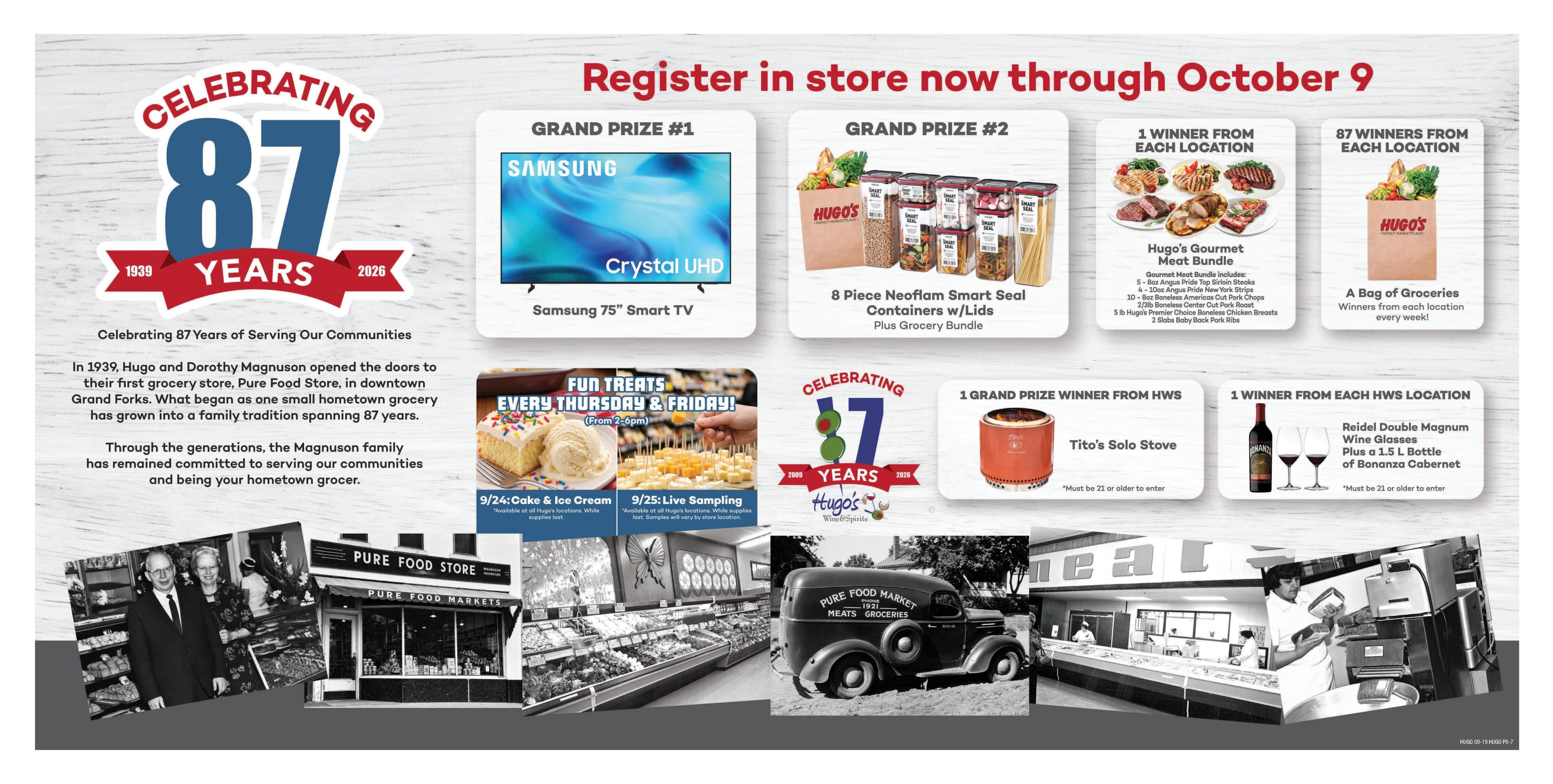 Hugo's Weekly Ad September 19 - 25, 2026