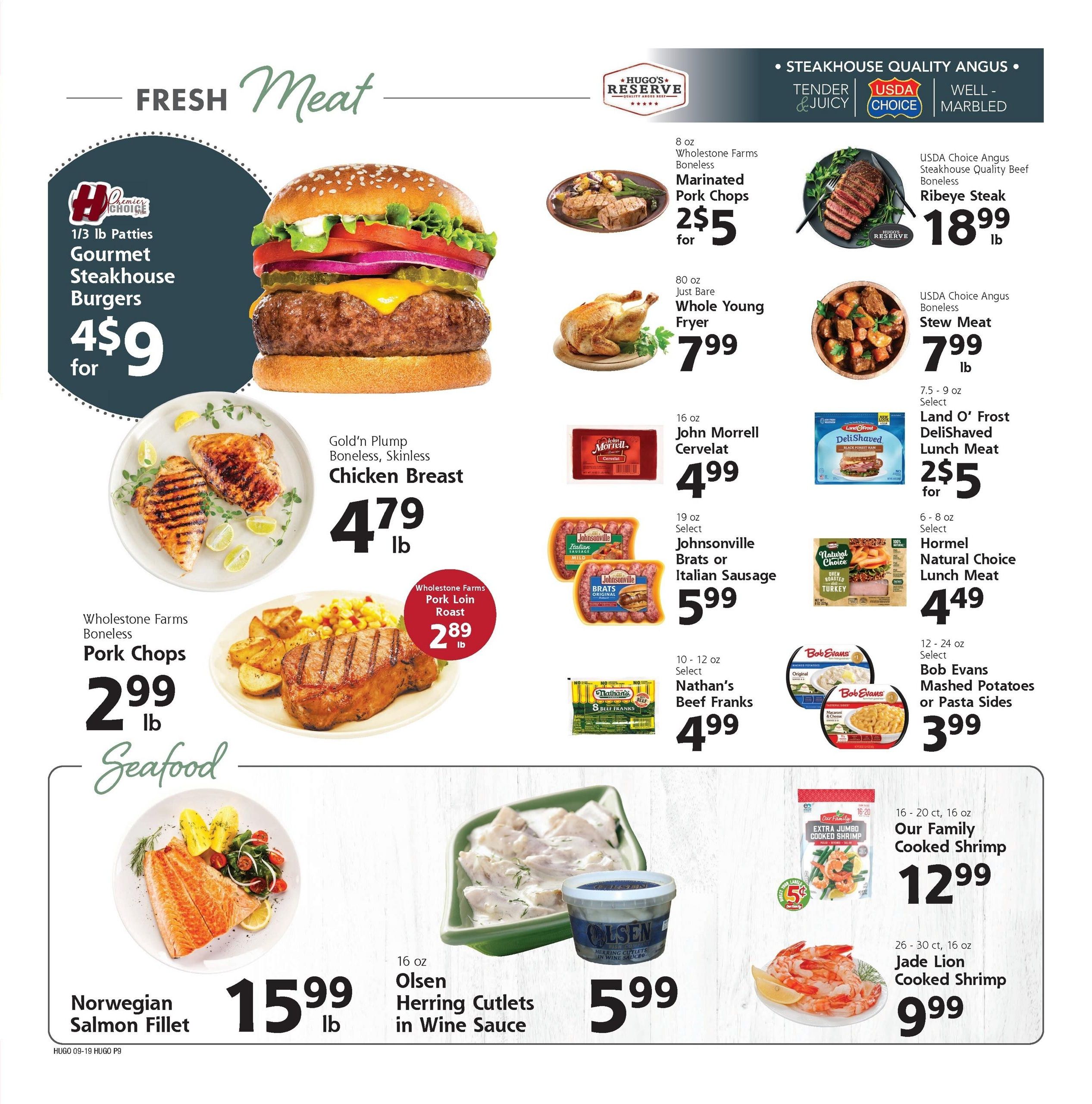 Hugo's Weekly Ad September 19 - 25, 2026