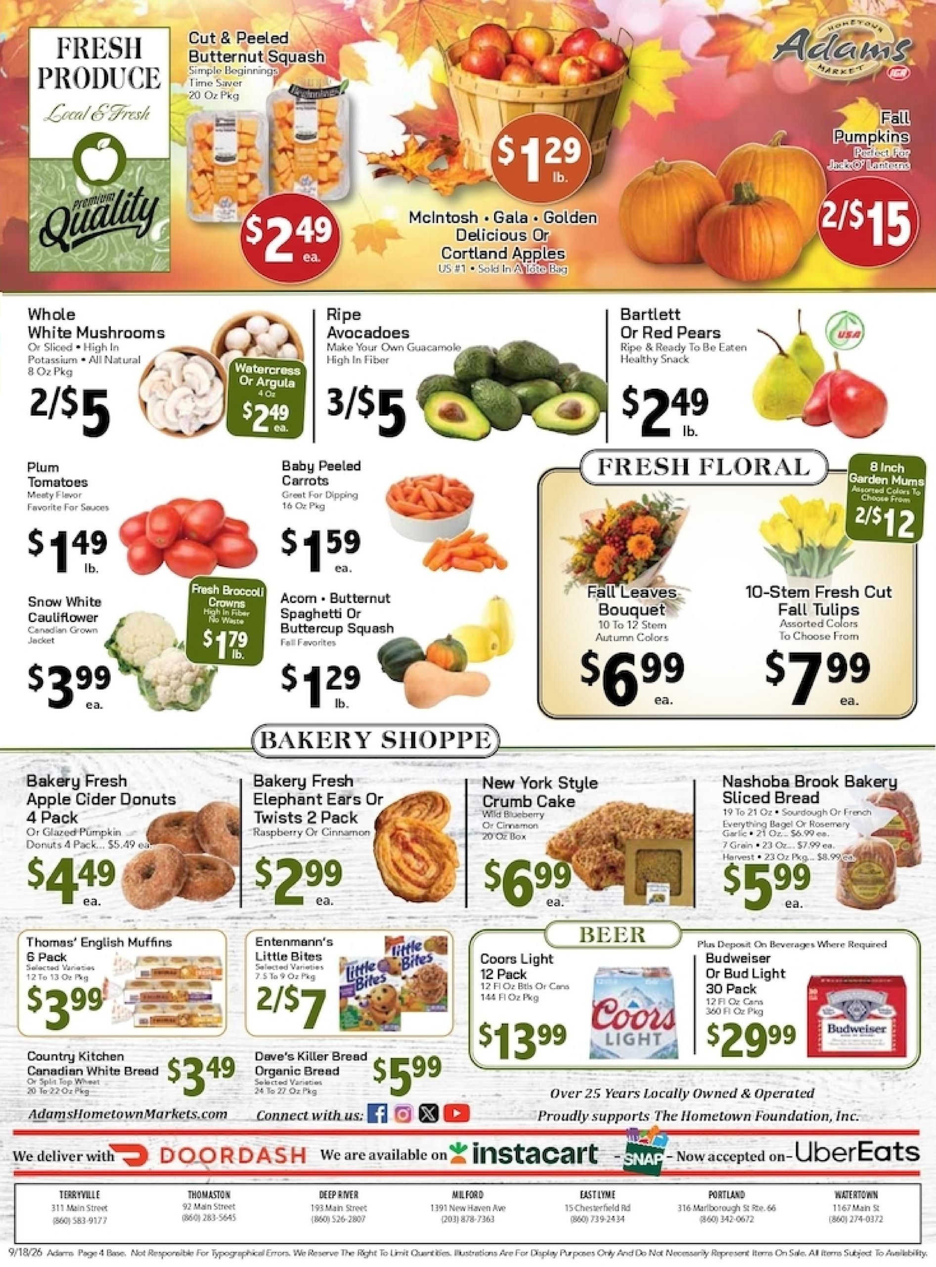 Tri-Town Foods Weekly Ad September 18 - 24, 2026