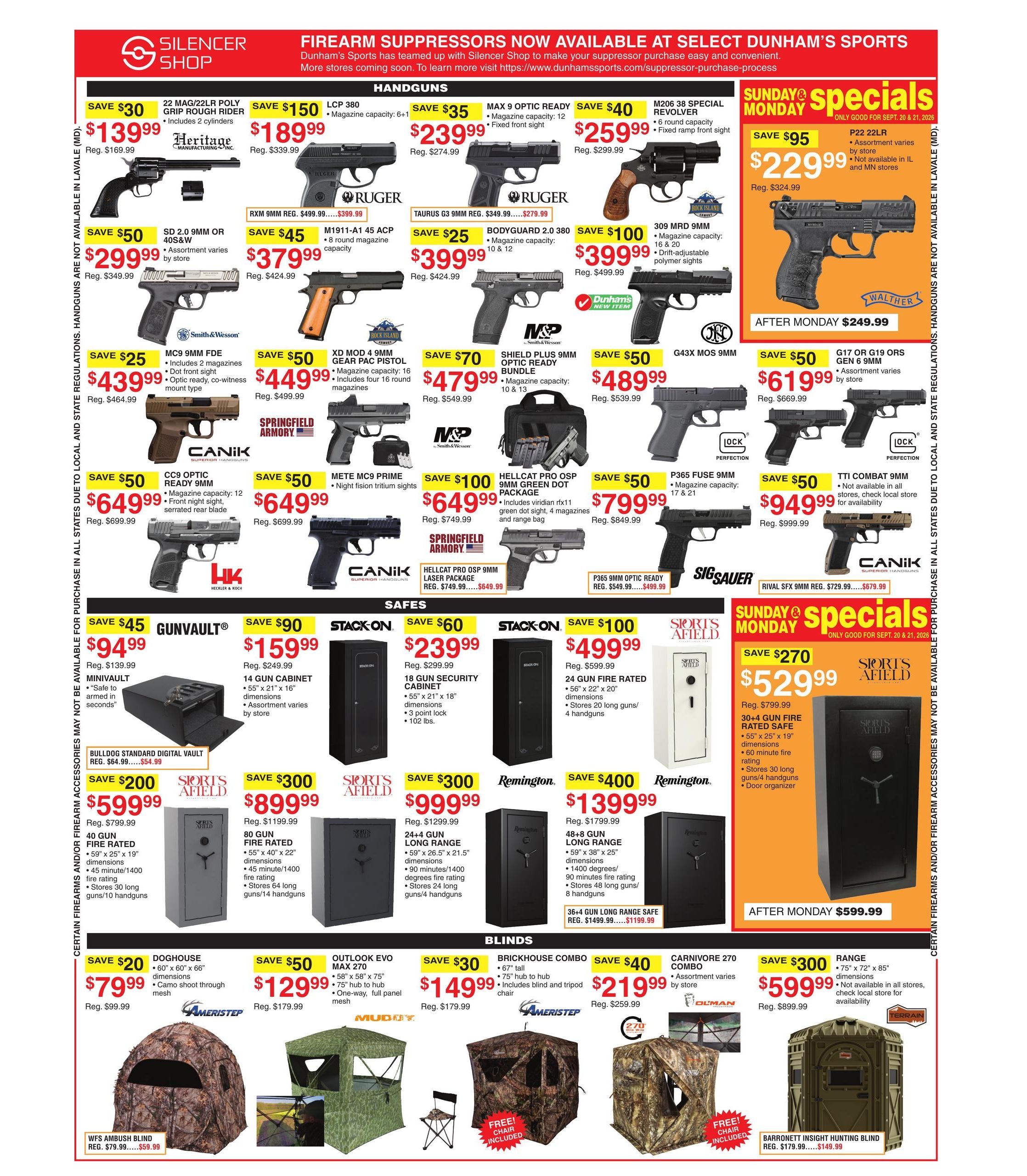 Dunham's Sports (Webb City Area, MO) Weekly Ad September 19 - 24, 2026