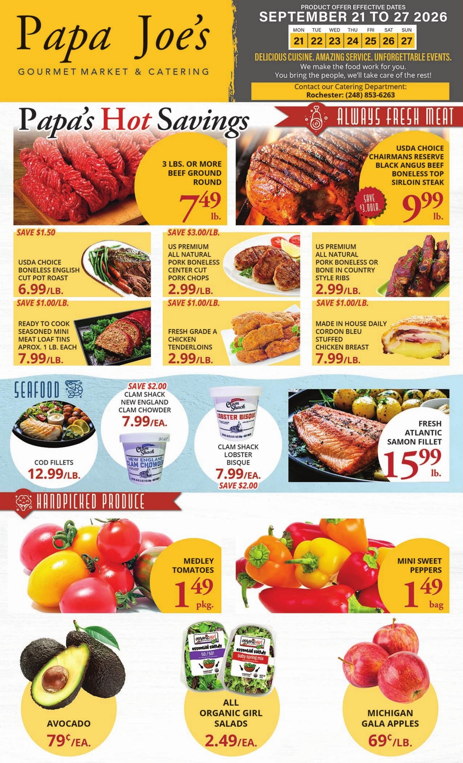 Papa Joe's Market Weekly Ad September 21 - 27, 2026