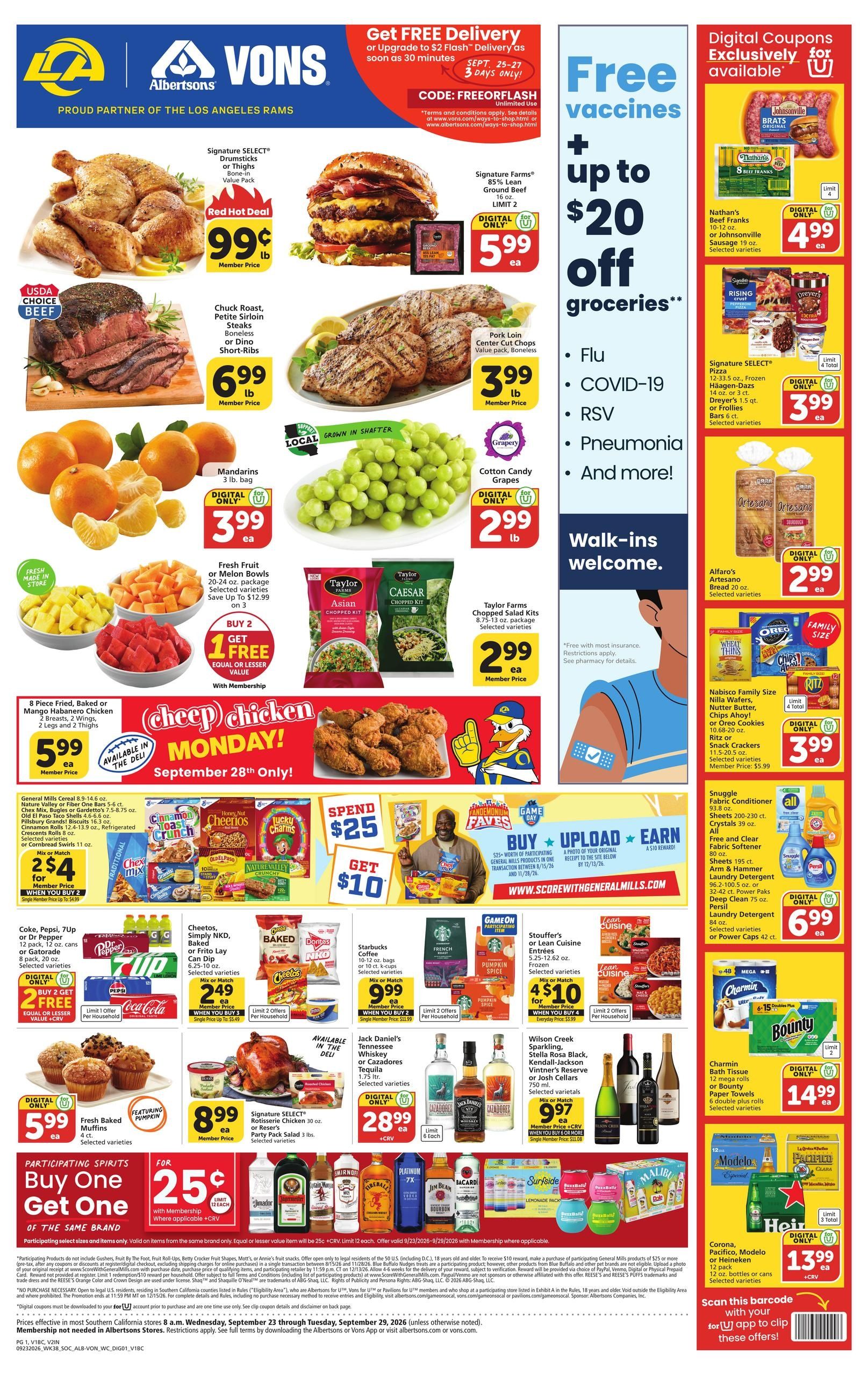 Albertsons (Bakersfield Area, CA) Weekly Ad September 23 - 29, 2026