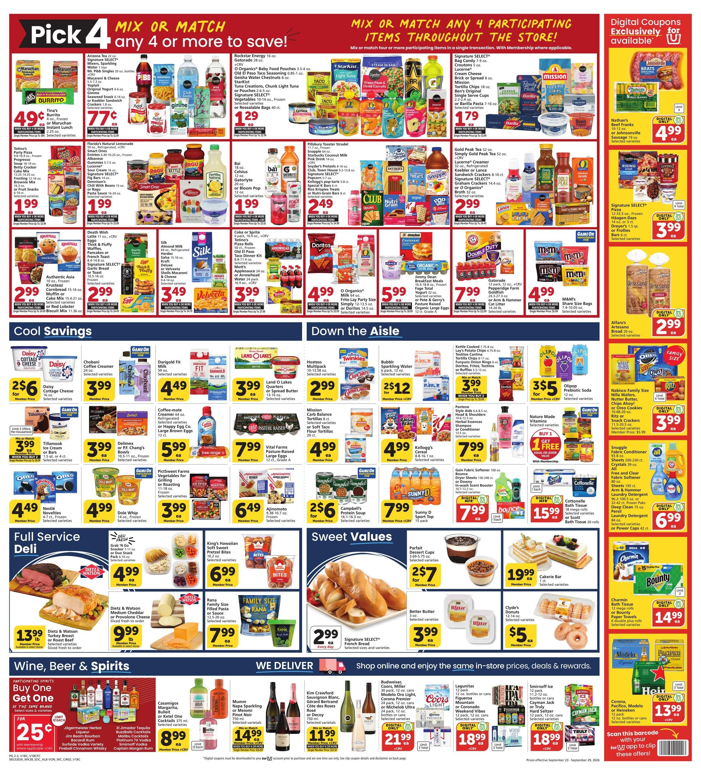 Albertsons (Bakersfield Area, CA) Weekly Ad September 23 - 29, 2026