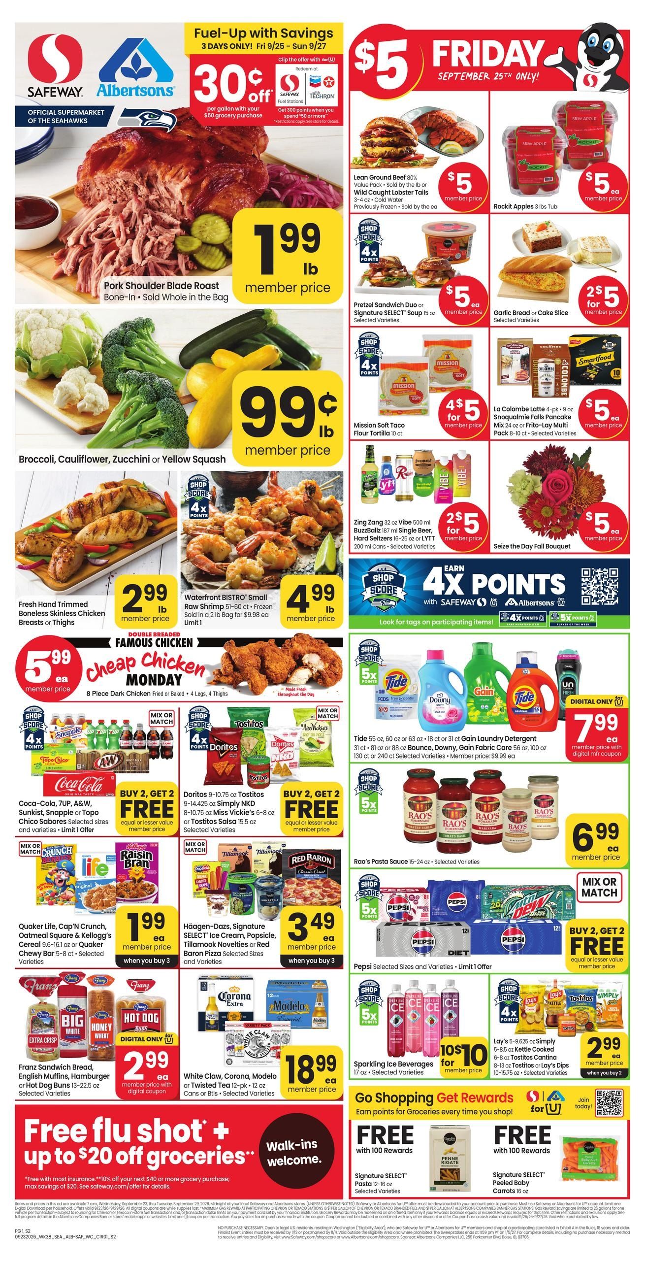 Albertsons (Moscow Area, ID) Weekly Ad September 23 - 29, 2026