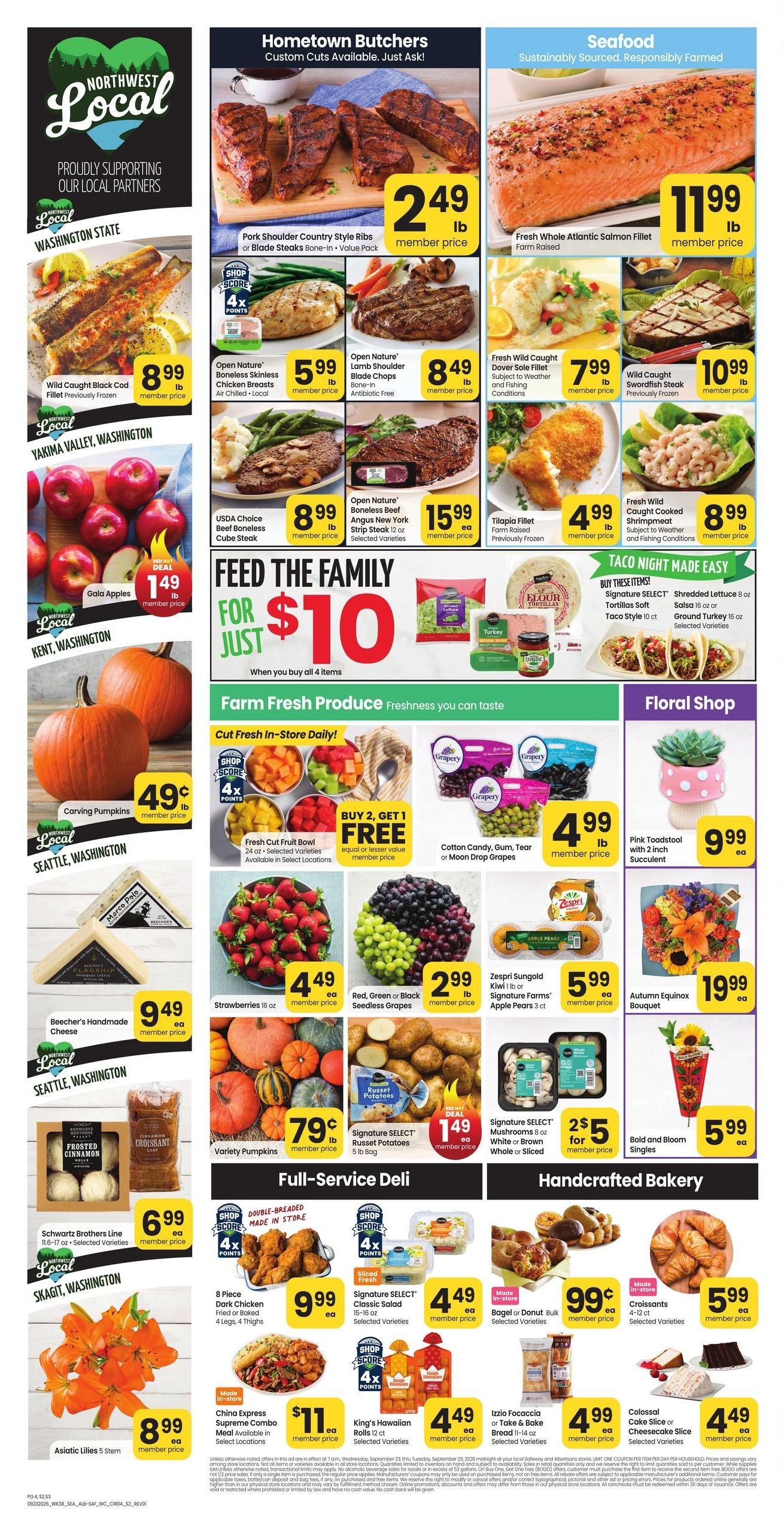 Albertsons (Moscow Area, ID) Weekly Ad September 23 - 29, 2026