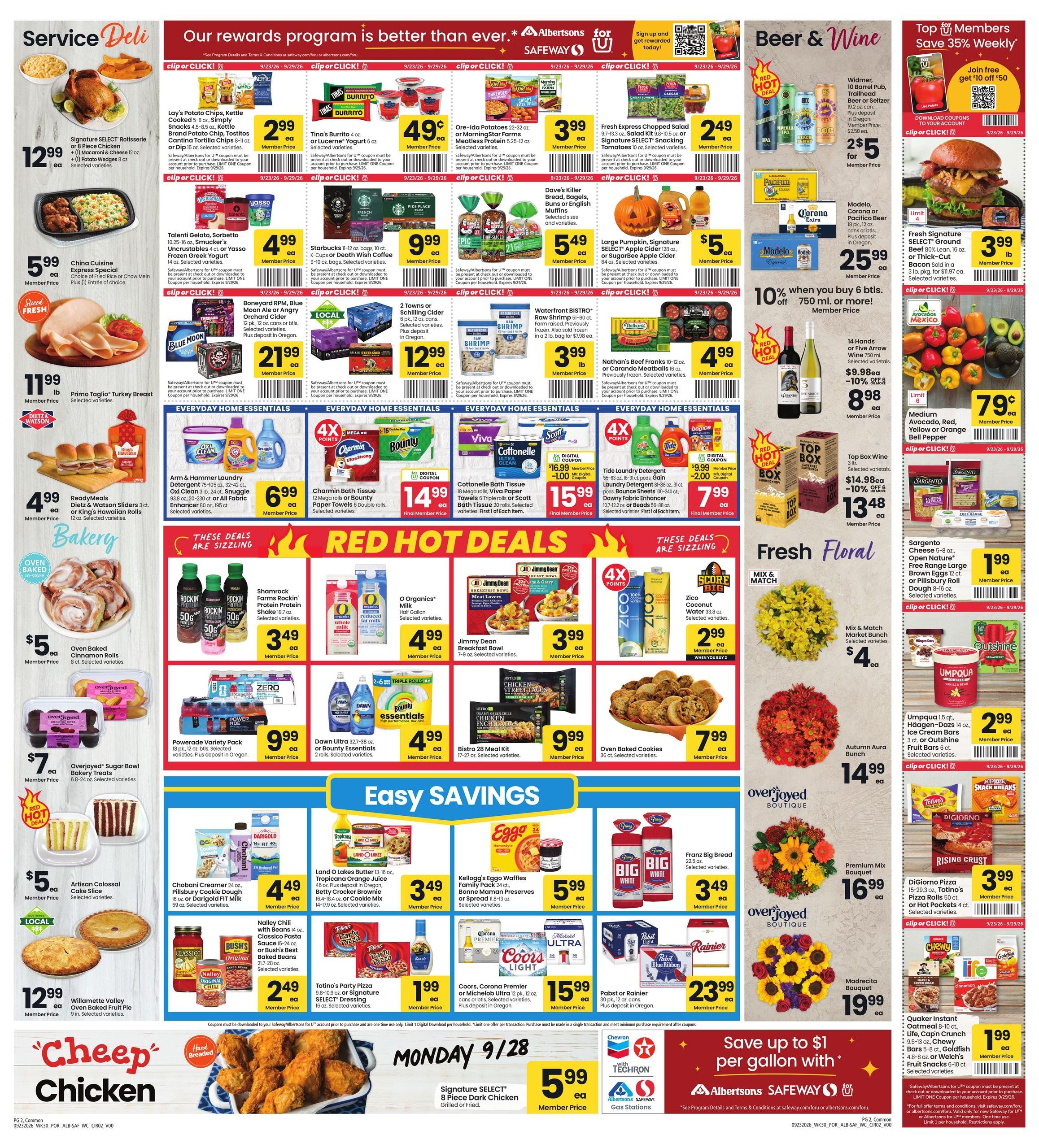 Albertsons (Beavercreek Area, OR) Weekly Ad September 23 - 29, 2026