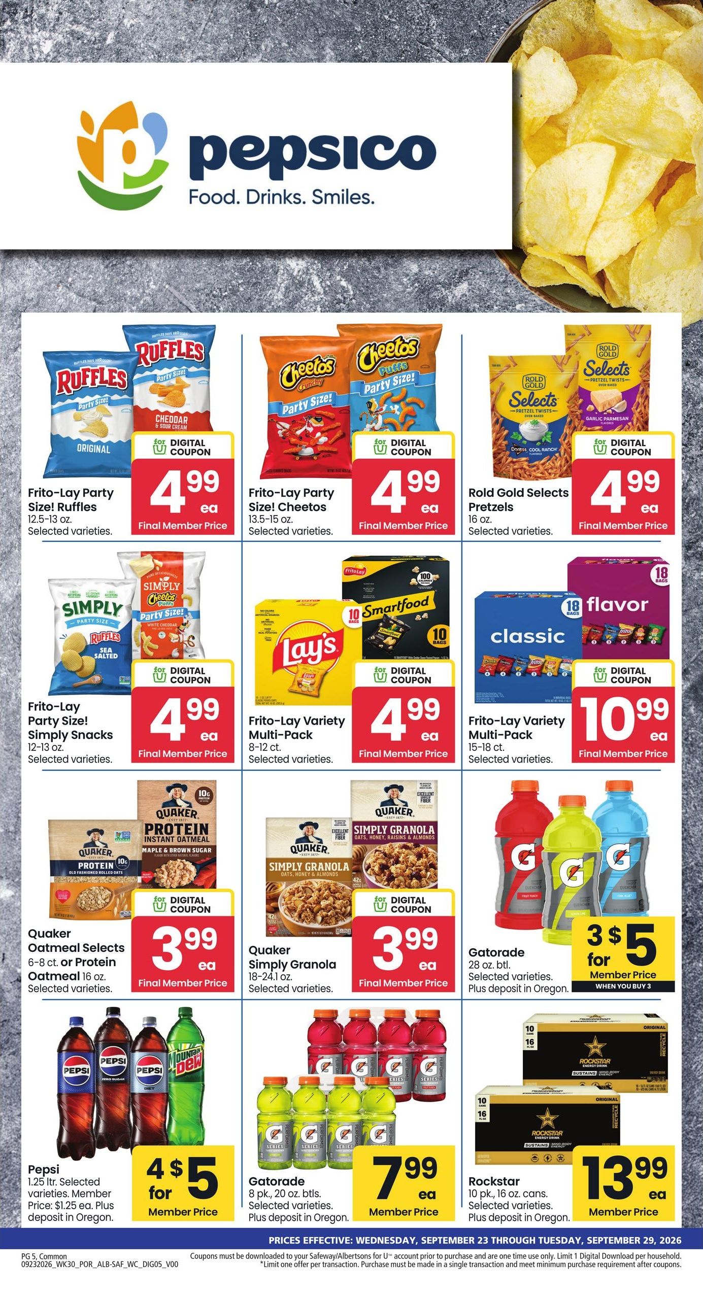 Albertsons (Beavercreek Area, OR) Weekly Ad September 23 - 29, 2026