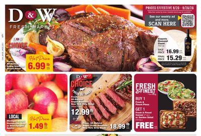 D&W Fresh Market Weekly Ad September 20 - 26, 2026