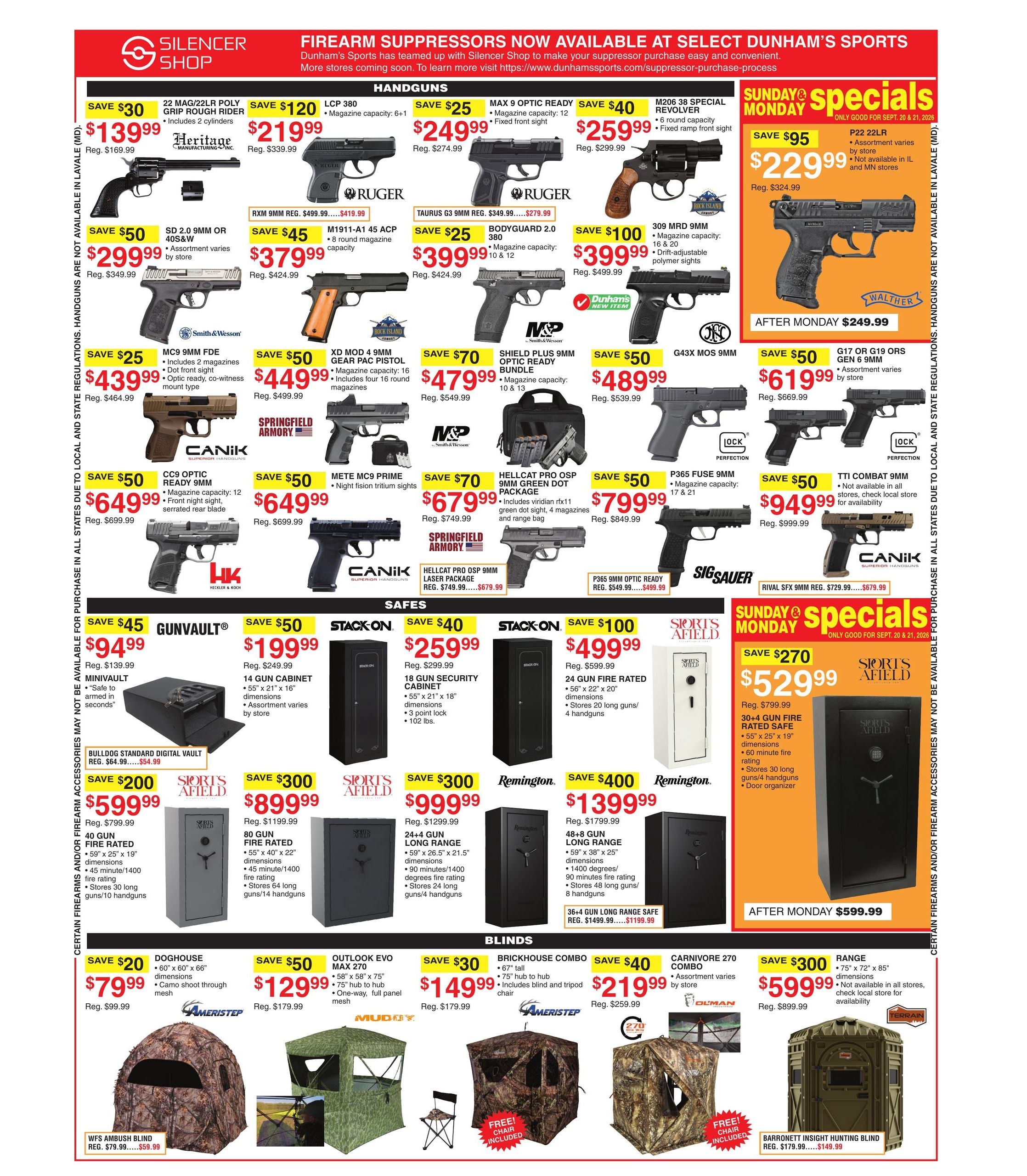 Dunham's Sports (Croswell Area, MI) Weekly Ad September 19 - 24, 2026