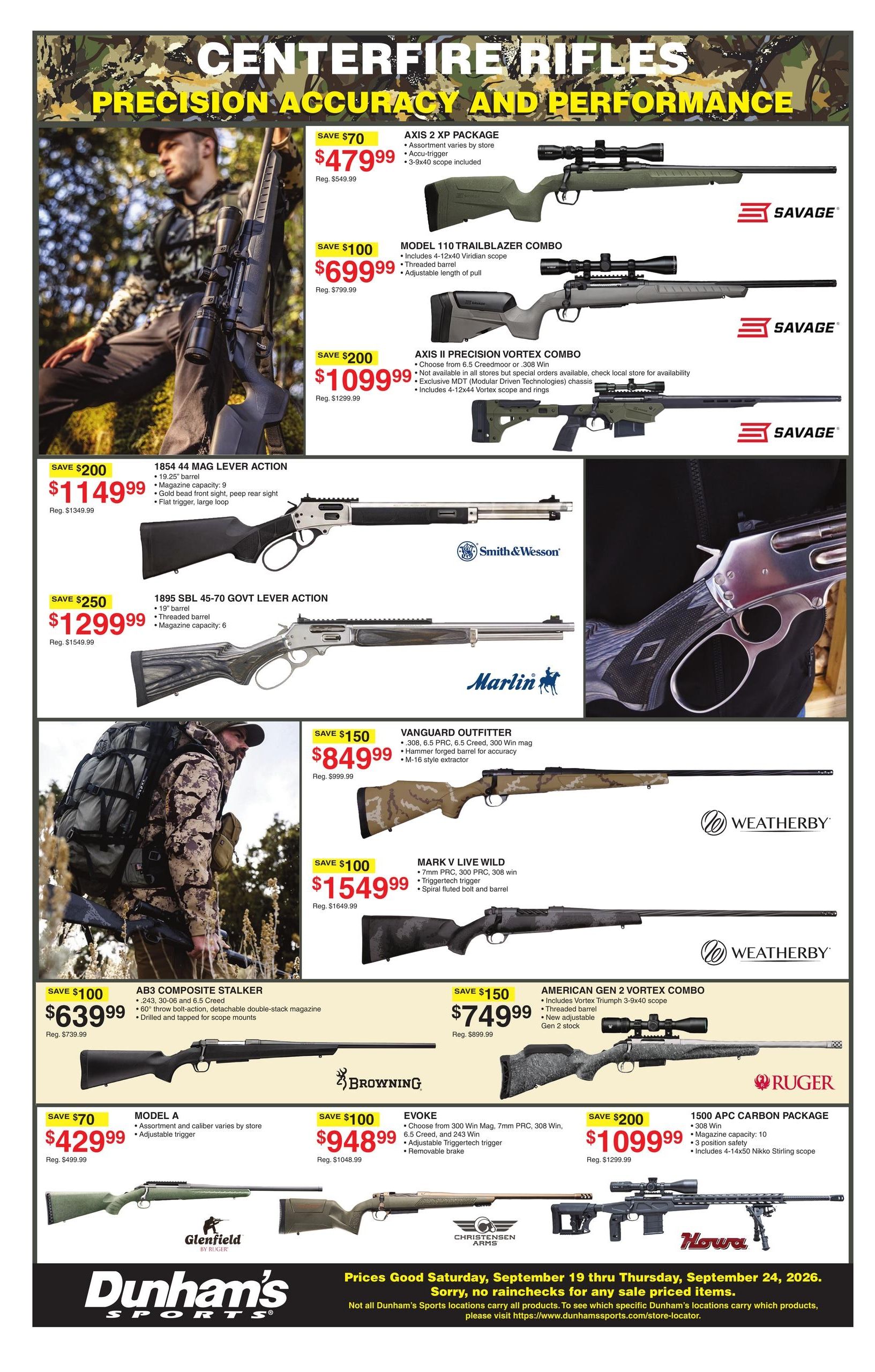 Dunham's Sports (Grand Rapids Area, MI) Weekly Ad September 19 - 24, 2026