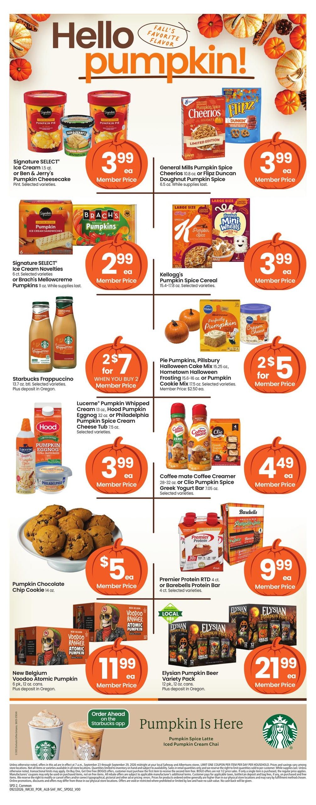 Albertsons (Adams Area, OR) Weekly Ad September 23 - 29, 2026
