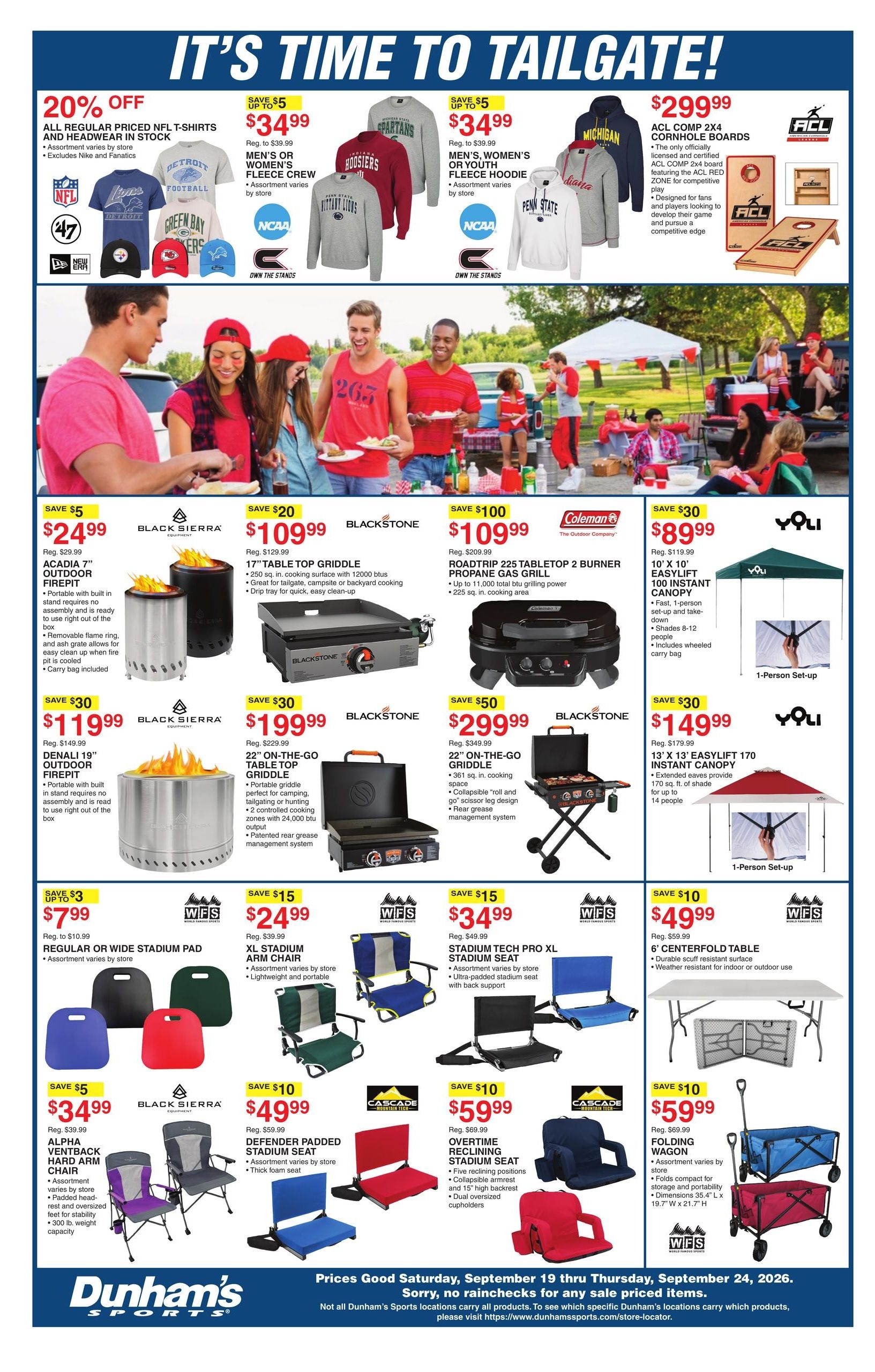 Dunham's Sports (South Bend Area, IN) Weekly Ad September 19 - 24, 2026