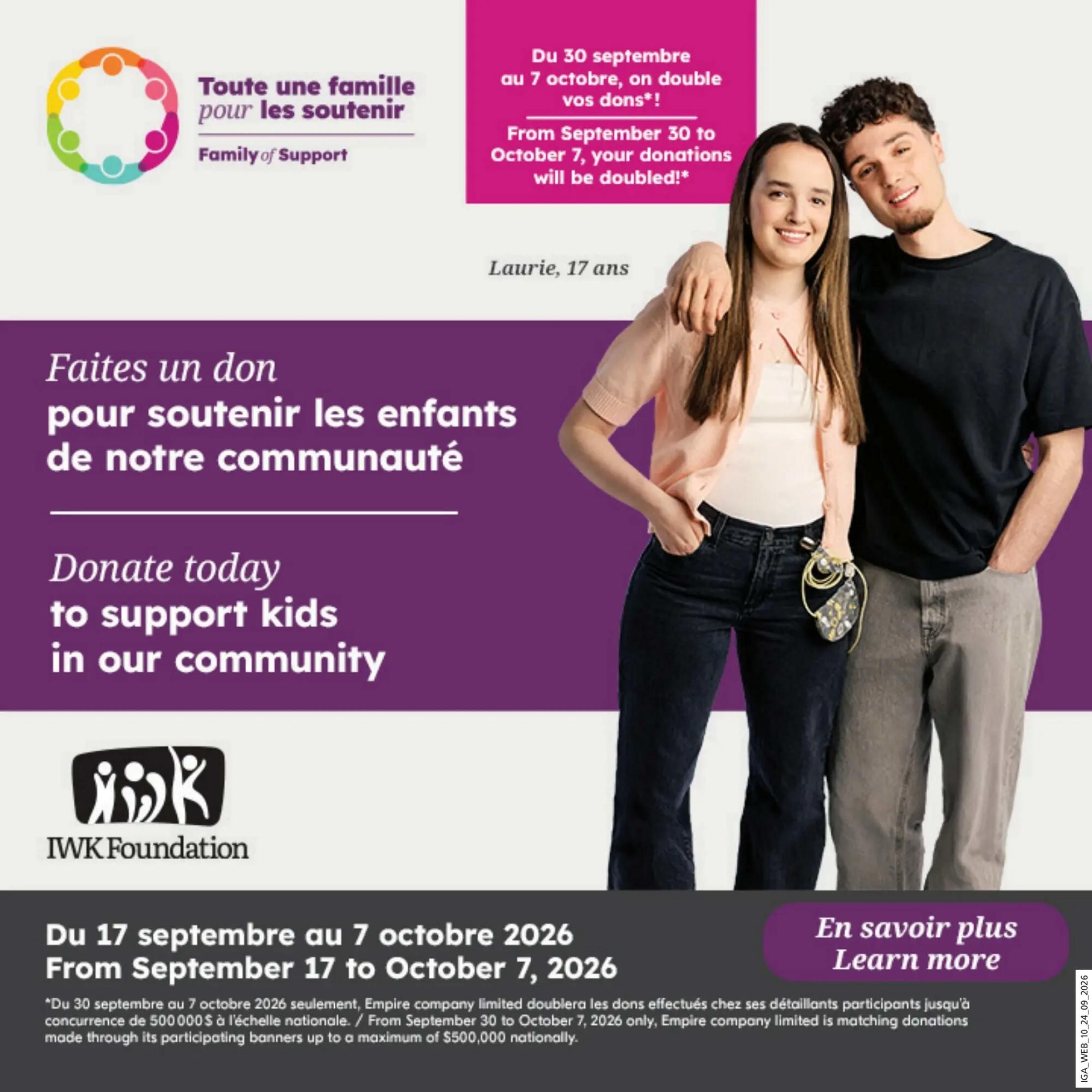 IGA (QC) Flyer September 24 to 30