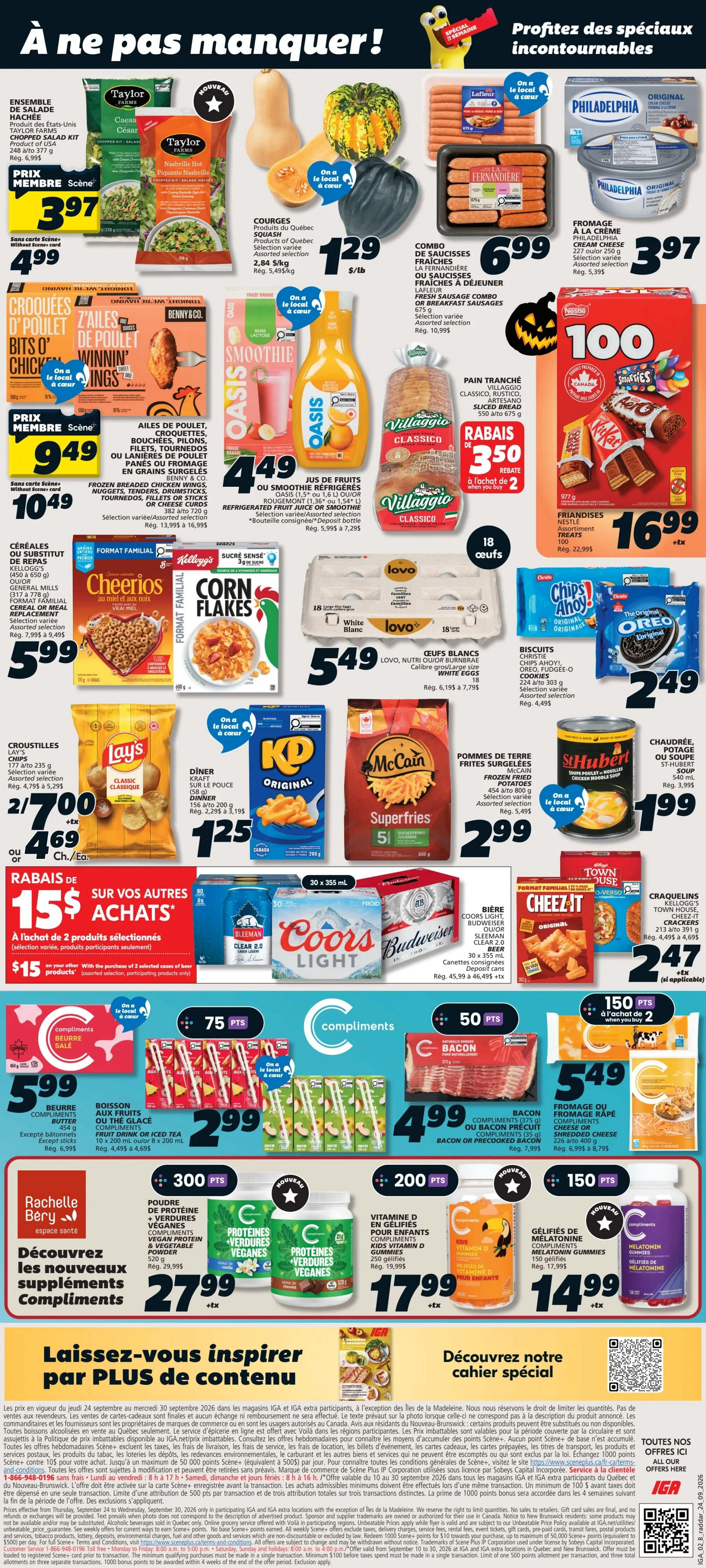 IGA (QC) Flyer September 24 to 30