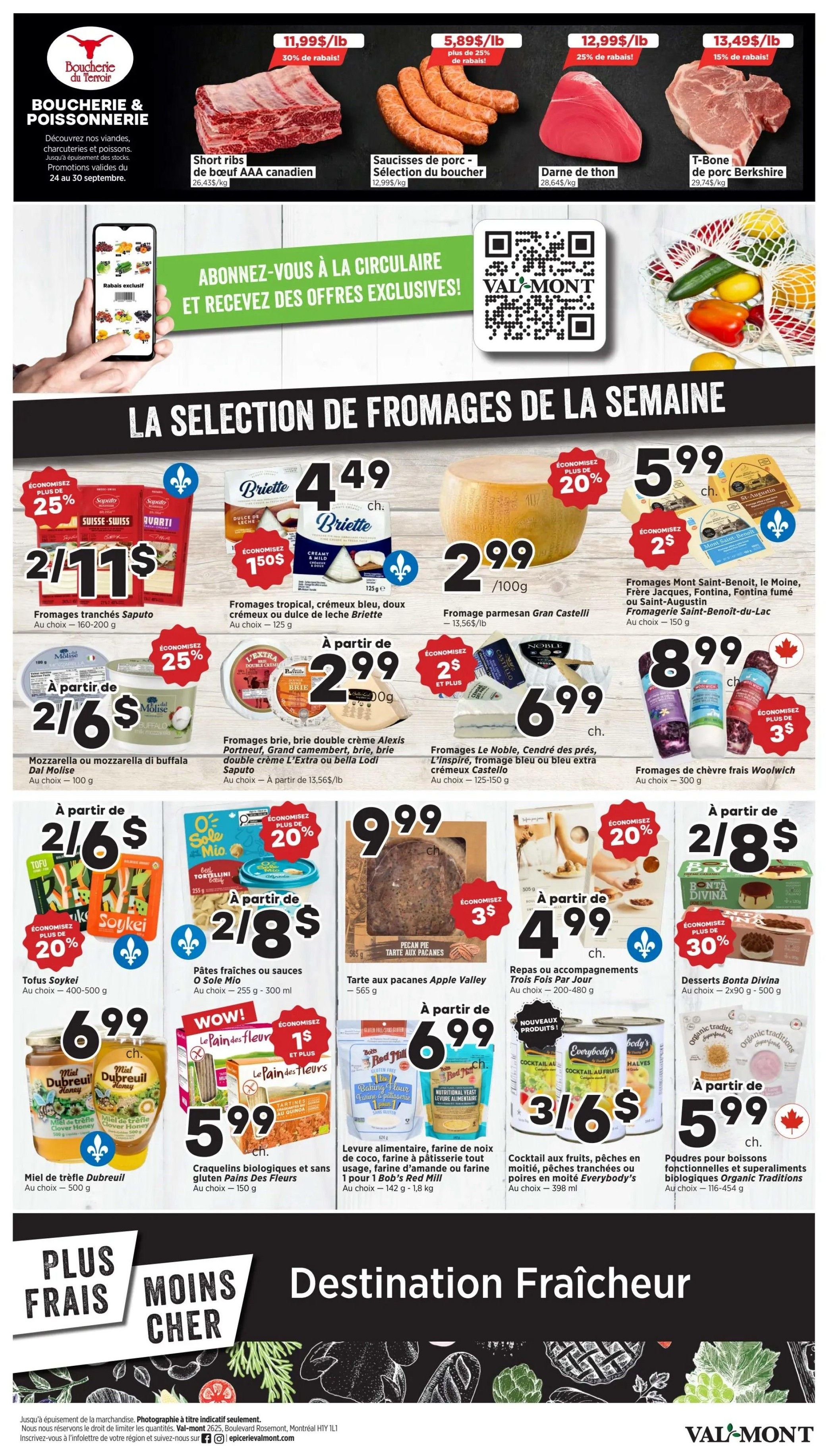 Val-Mont Flyer September 24 to 30