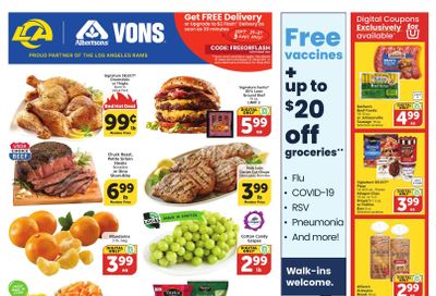 Vons (Fontana Area, CA) Weekly Ad September 23 - 29, 2026