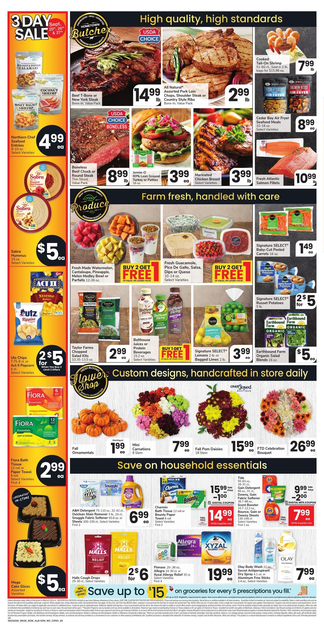 Vons (Henderson Area, NV) Weekly Ad September 23 - 29, 2026