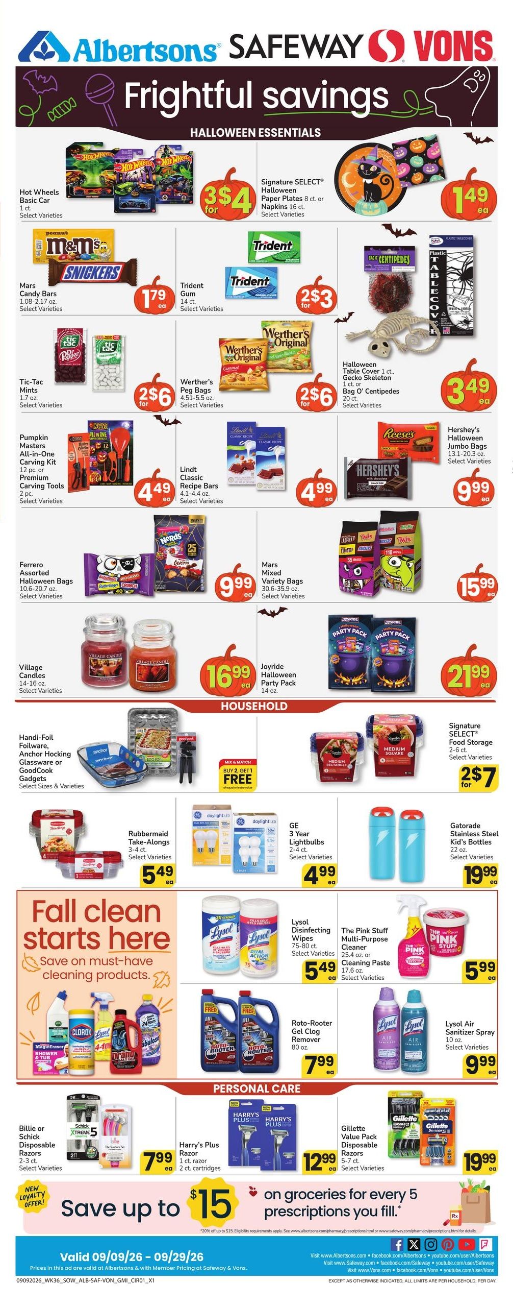 Vons (Henderson Area, NV) Weekly Ad September 23 - 29, 2026