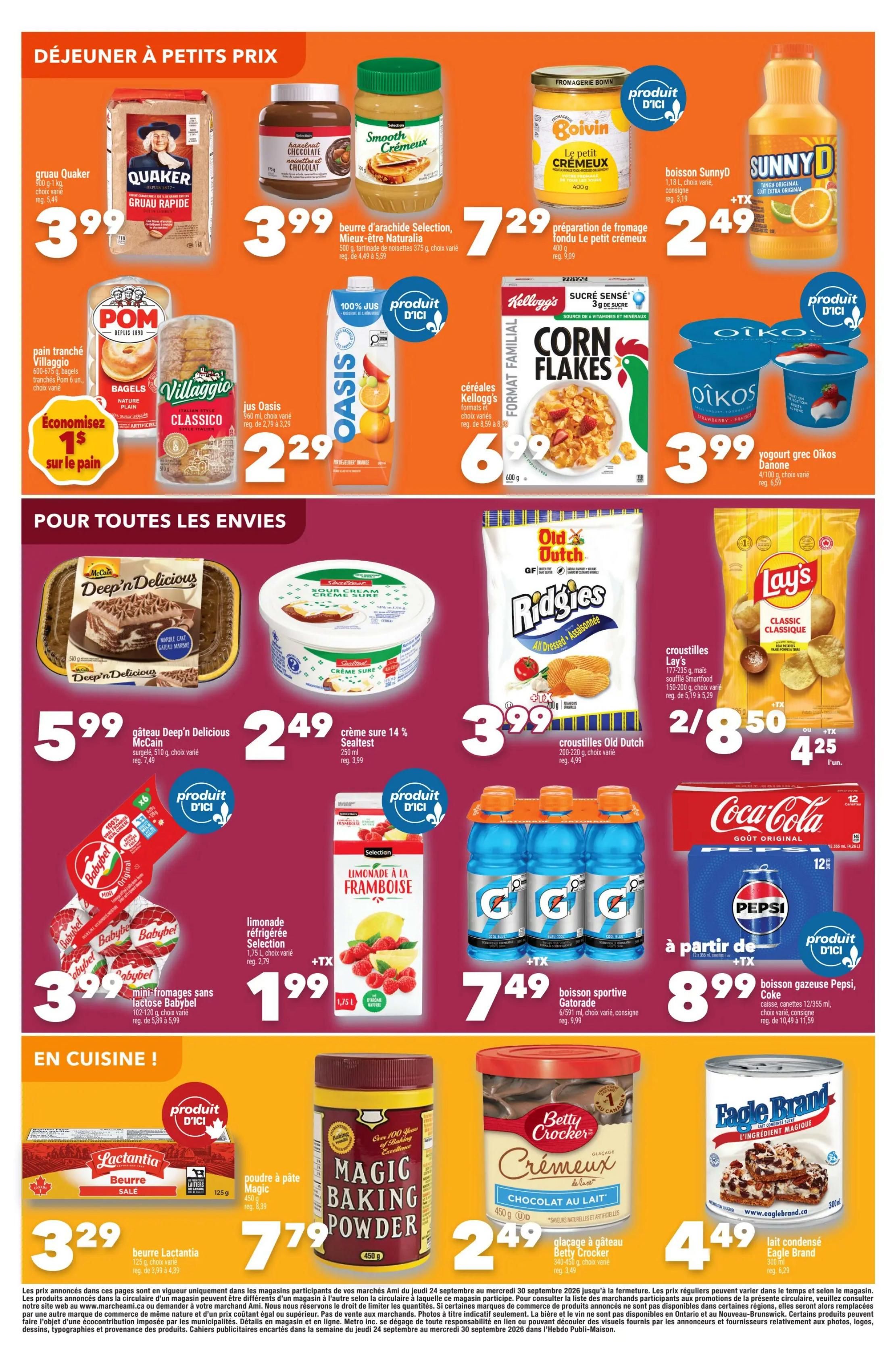 Marche Ami Flyer September 24 to 30
