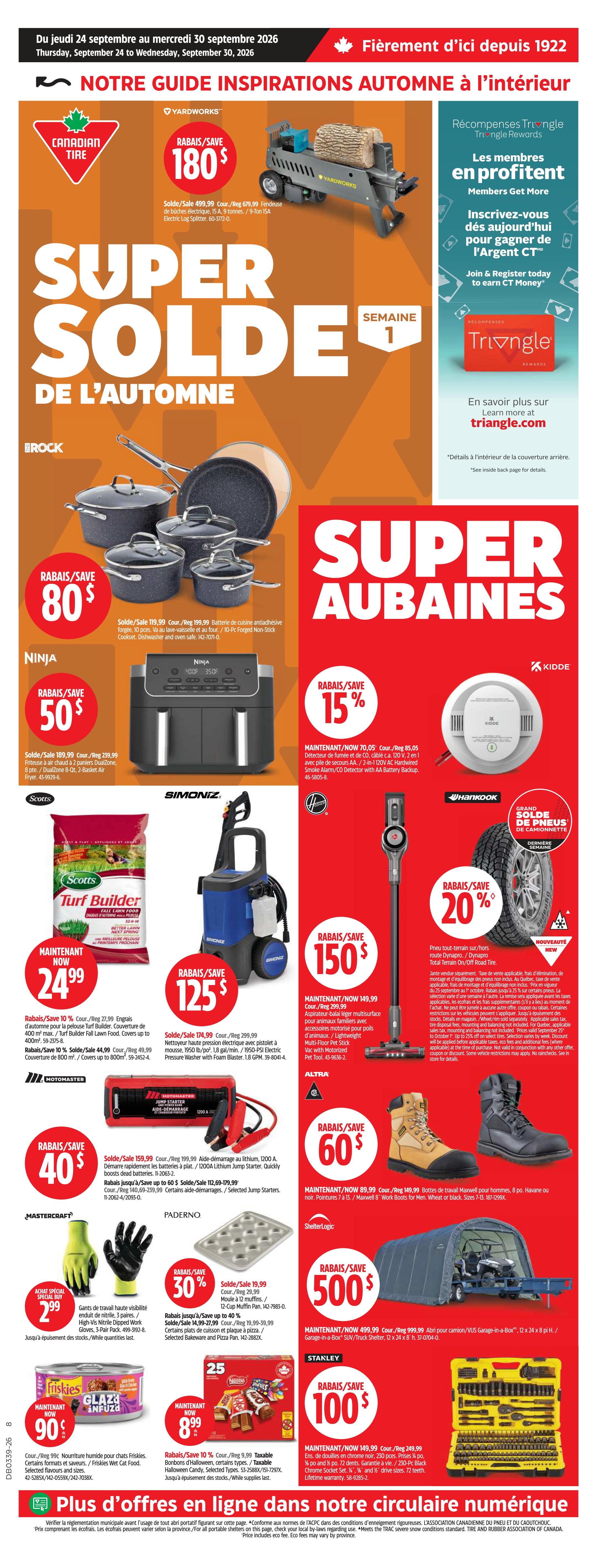 Canadian Tire (QC) Flyer September 24 to 30