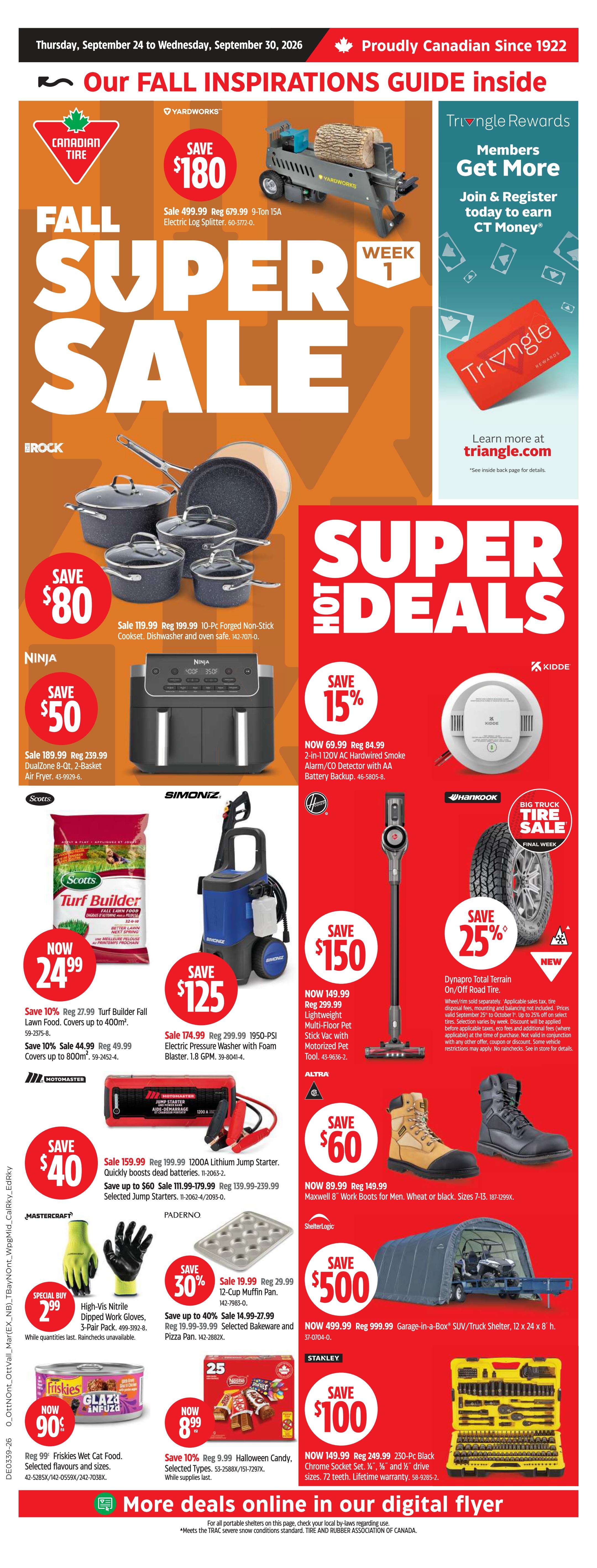Canadian Tire (Atlantic) Flyer September 24 to 30