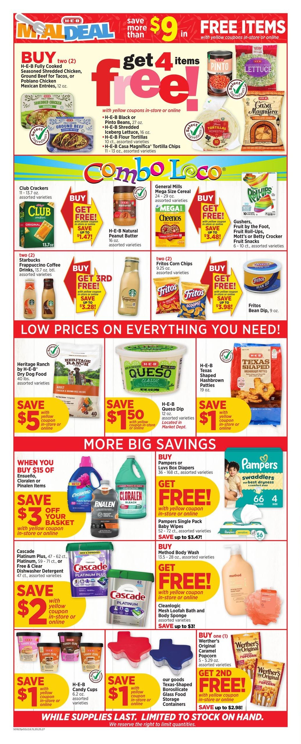 H-E-B (Del Rio Area, TX) Weekly Ad September 23 - 29, 2026