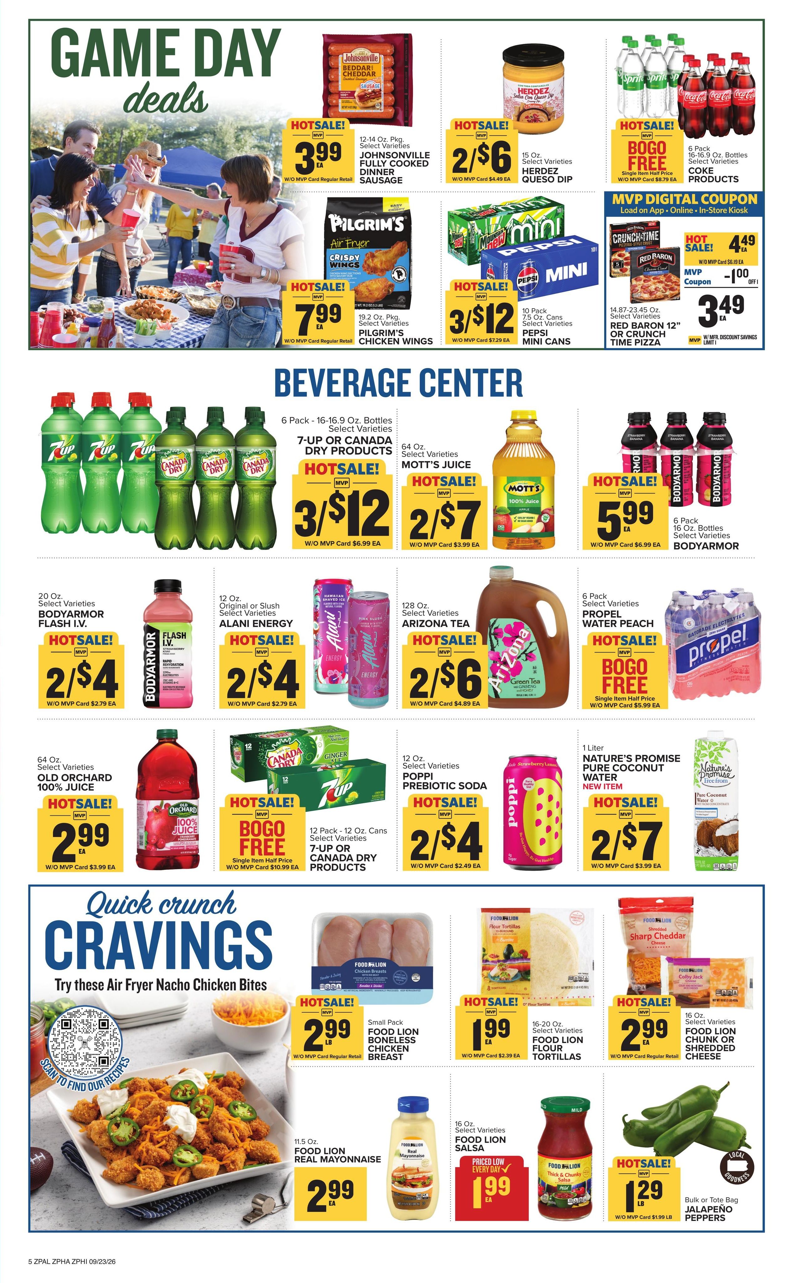 Food Lion (Orbisonia Area, PA) Weekly Ad September 23 - 29, 2026